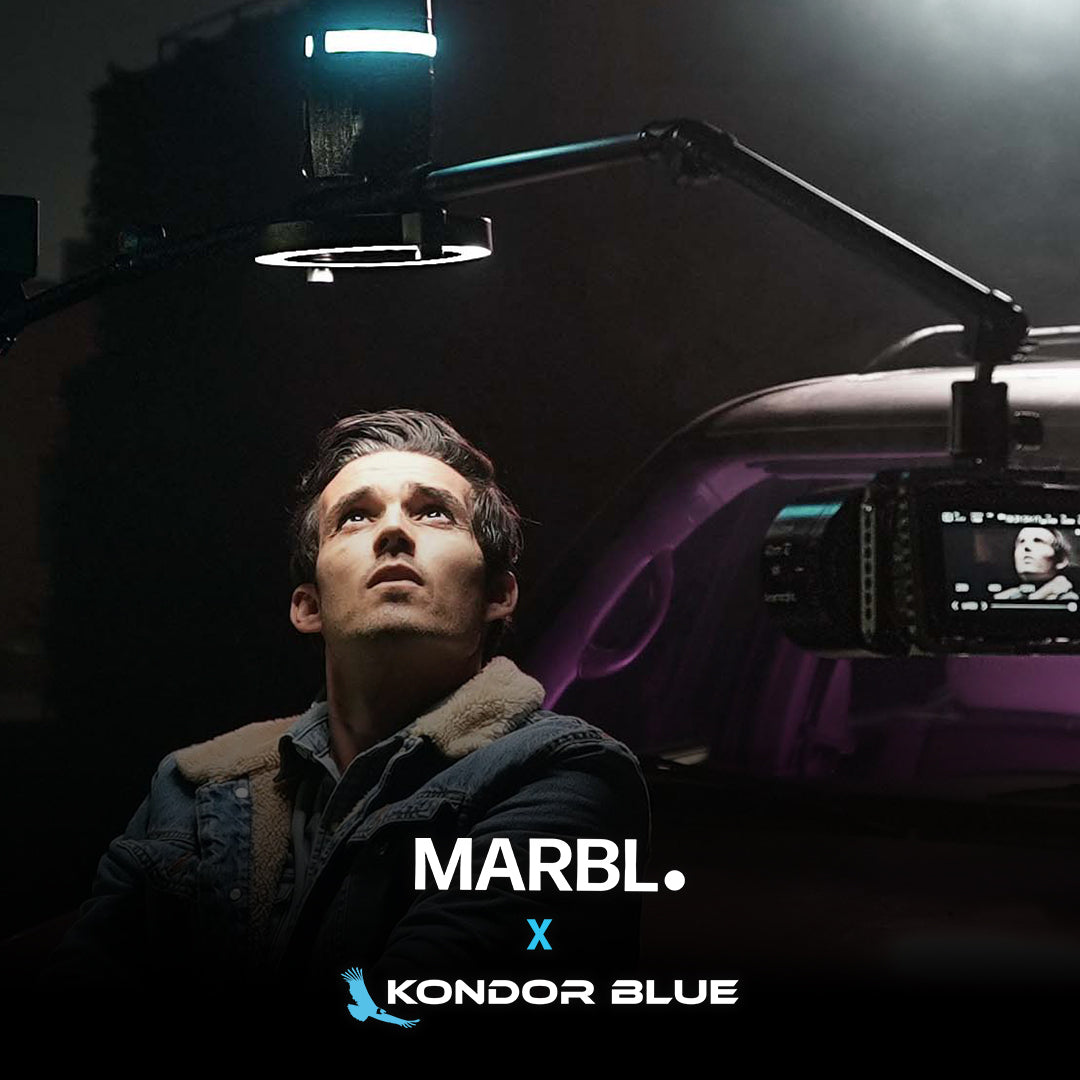 MARBL ORBIT PRO Motorized 360-Degree Camera Rig on set filming a product video