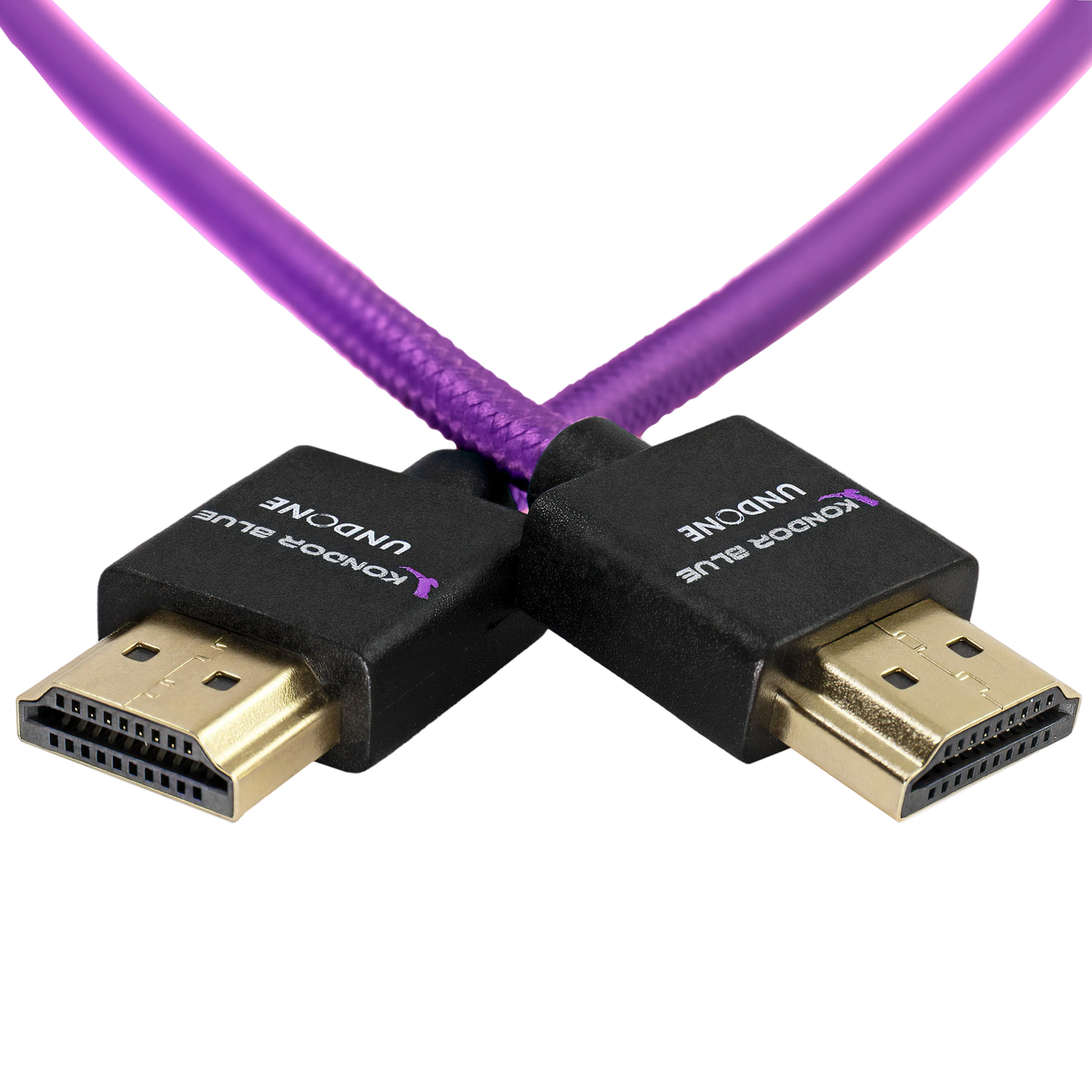 Gerald Undone MK2 Full HDMI Straight Braided Cable (Purple)