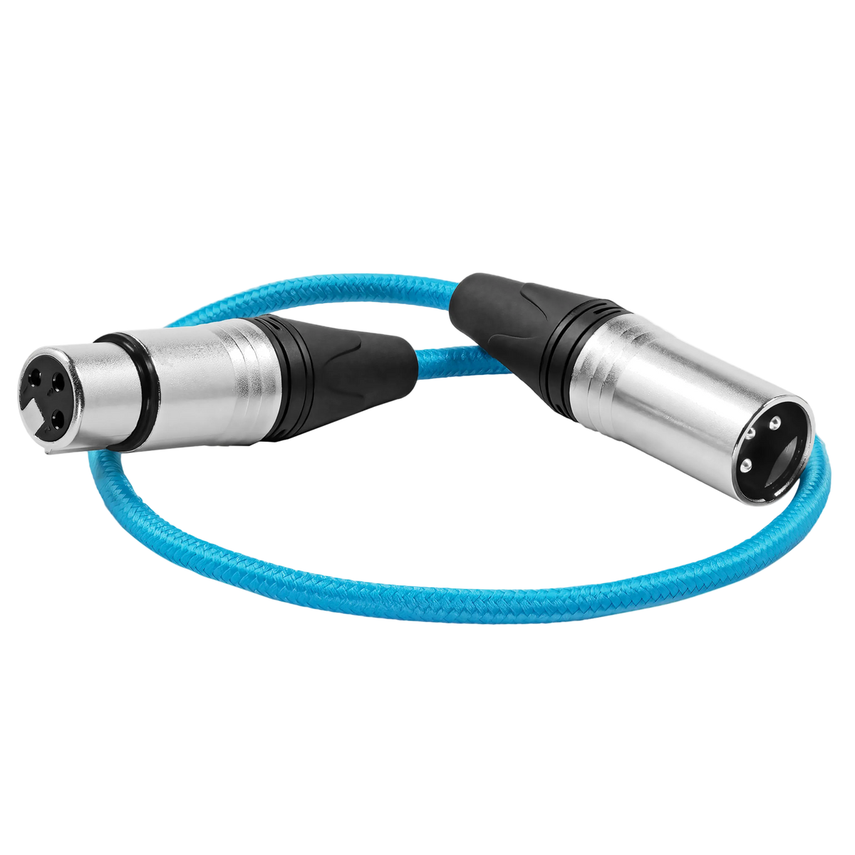 18" Male XLR to Female XLR Audio Cable for On-Camera Mics