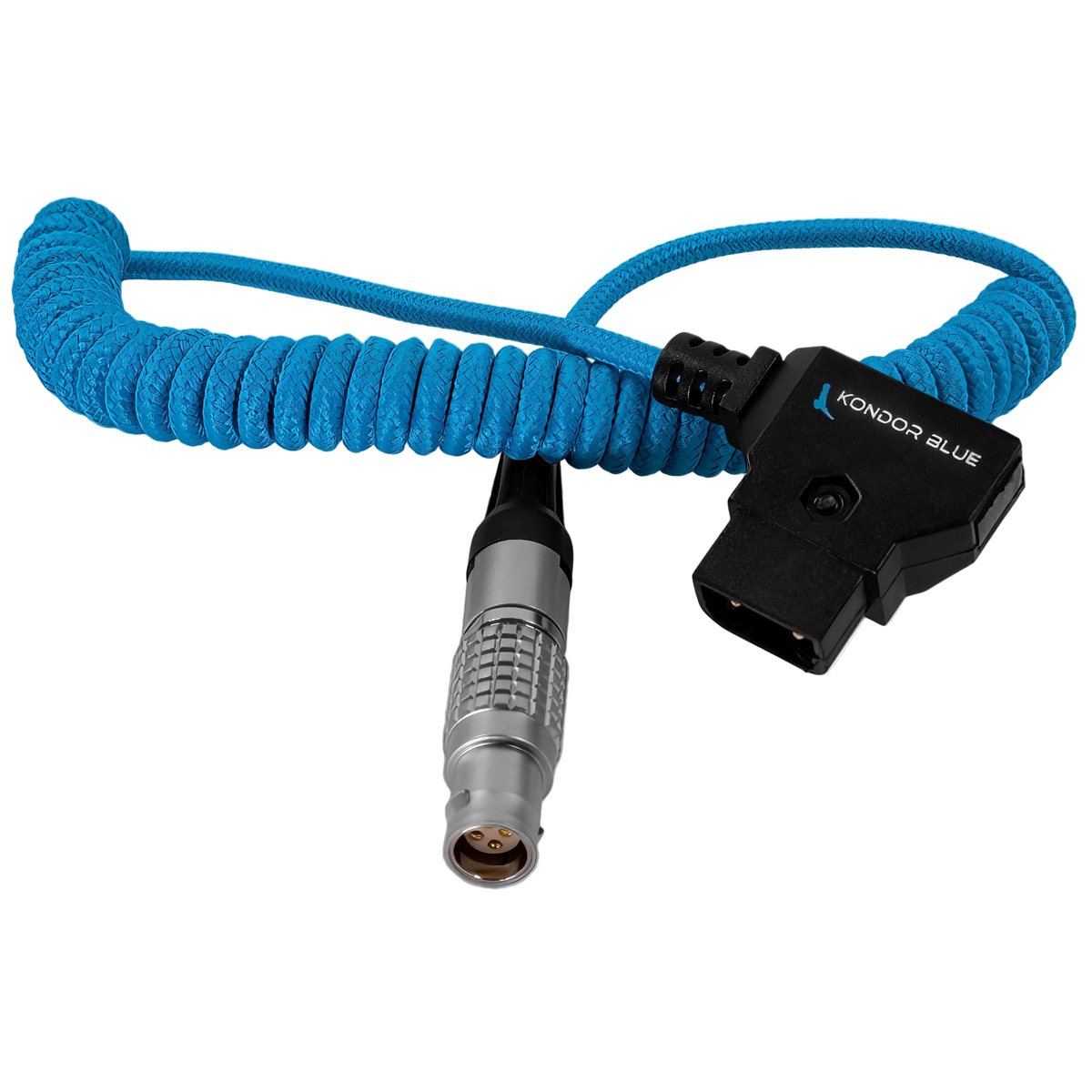Coiled D-Tap to Female LEMO 4 Pin for C200/C300 MKII Power