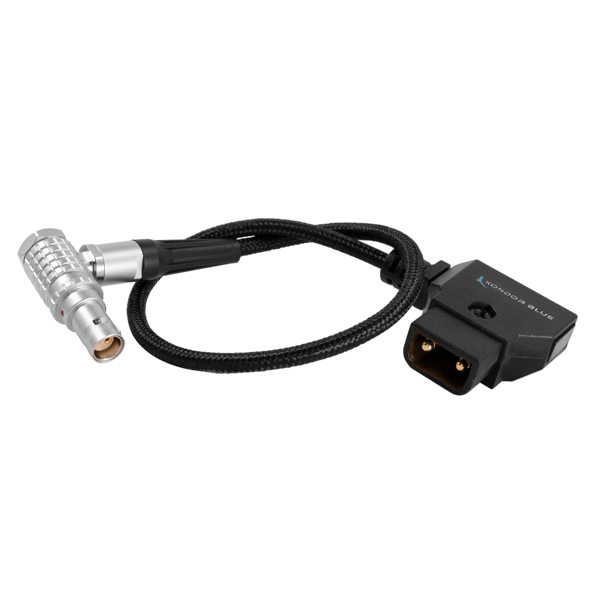 10" D-Tap to Right Angle LEMO 2 Pin Power Cable for RED KOMODO