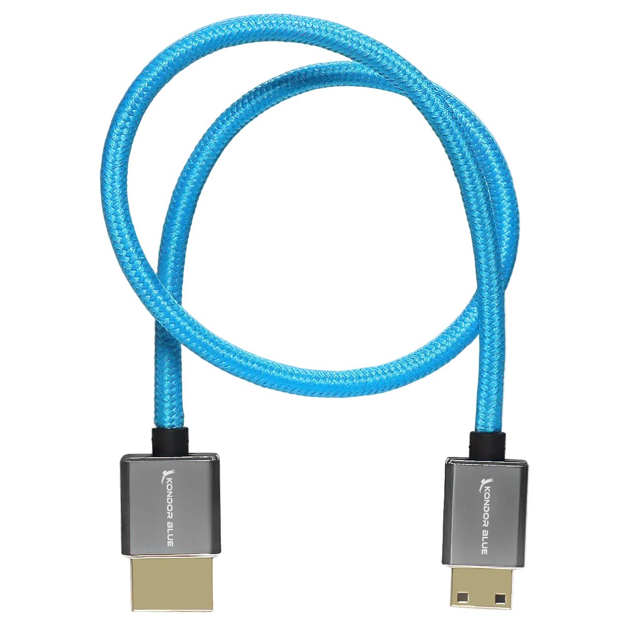 PCケーブル・コネクタ kondor blue hdmi to micro hdmi Micro-HDMI to HDMI Coiled Cable - Blue, Black, or Red – Kondor Blue