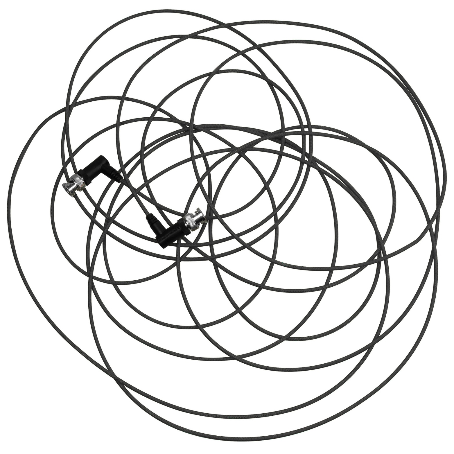 Ultra Thin 6G SDI Video Cable Right Angle BNC