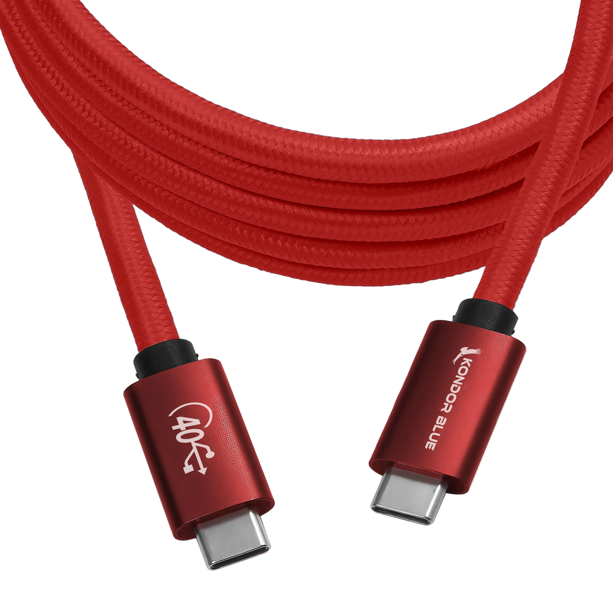 Thunderbolt 4 Compatible USB 4.0 Type C Cable Blazing 40G Speeds 5A 100W