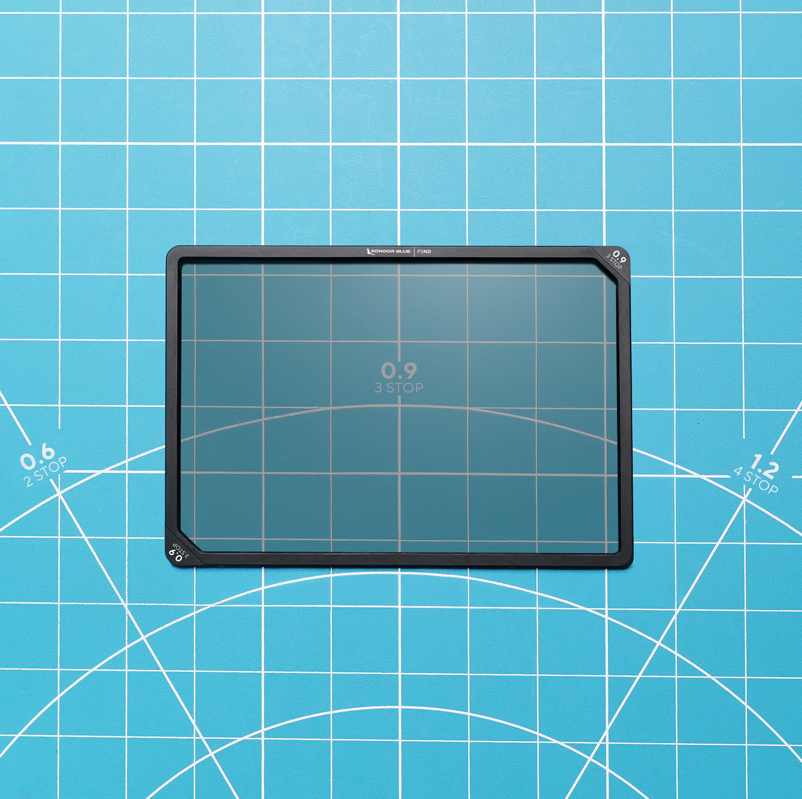 4x5.65 inch Full Spectrum ND filter for video, mounted in matte box, SCHOTT glass detail