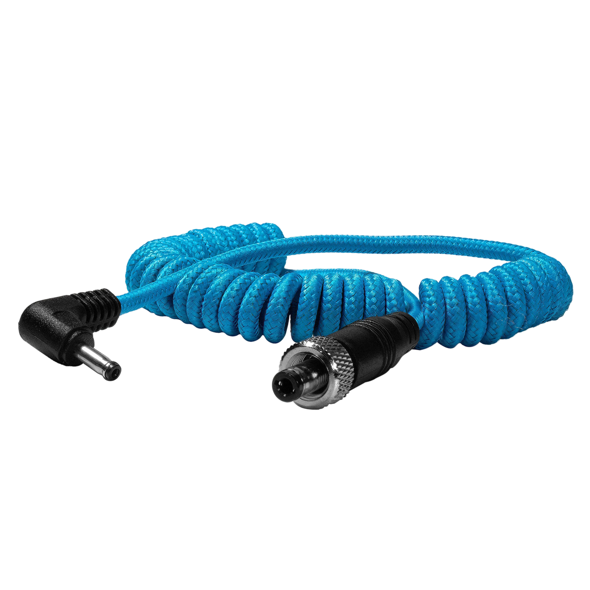 Locking DC 2.1mm to Right Angle DC 1.35mm Coiled Cable