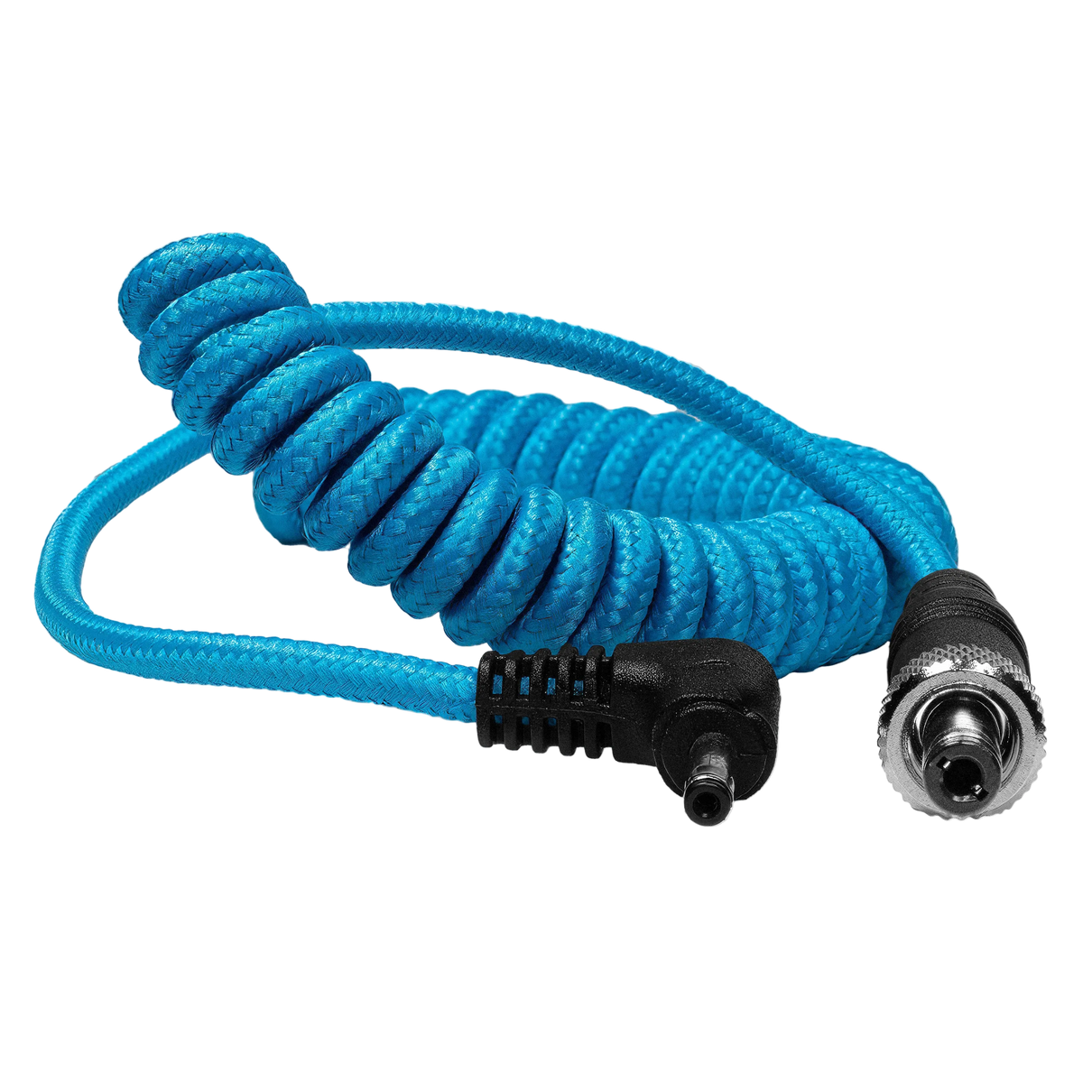 Locking DC 2.1mm to Right Angle DC 1.35mm Coiled Cable