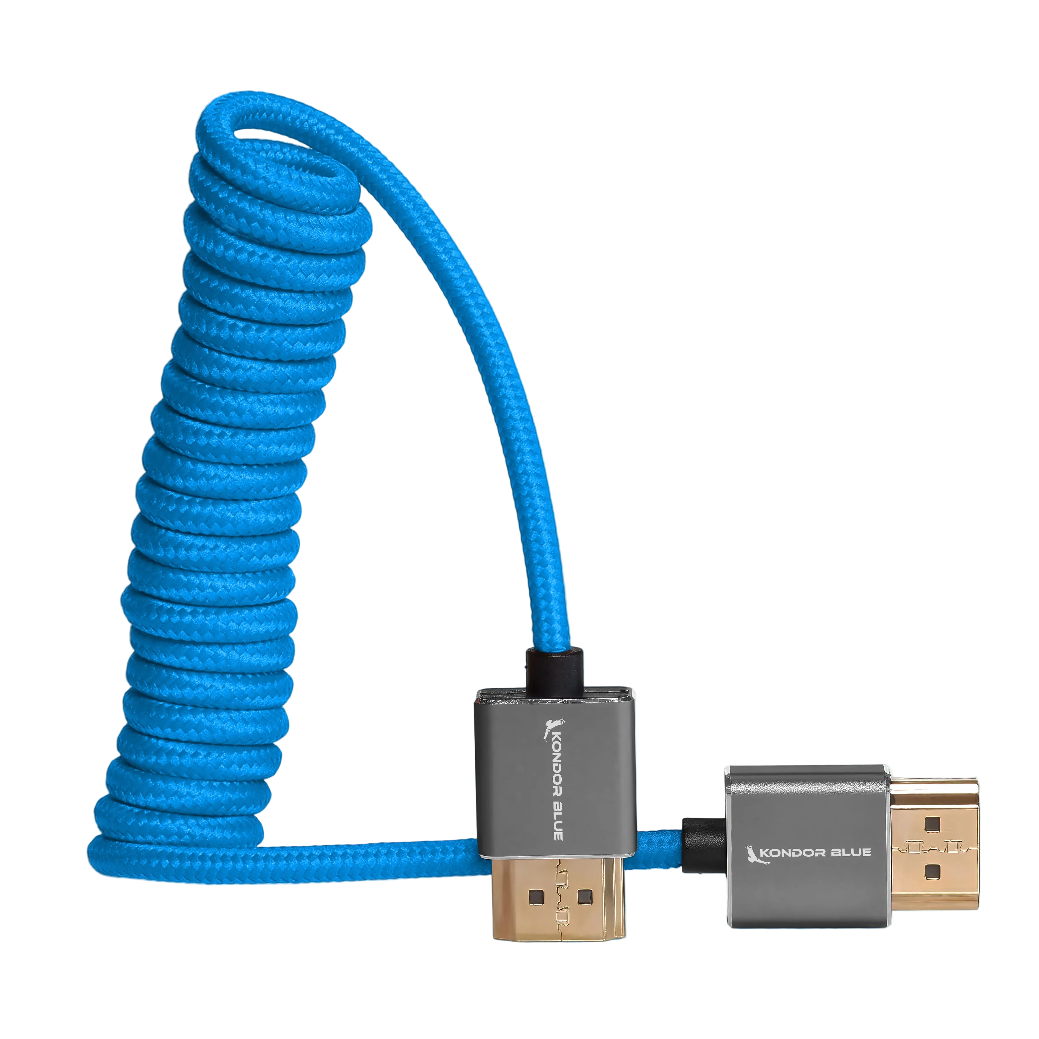 Full HDMI Cable for On-Camera Monitors 12"-24" Braided Coiled