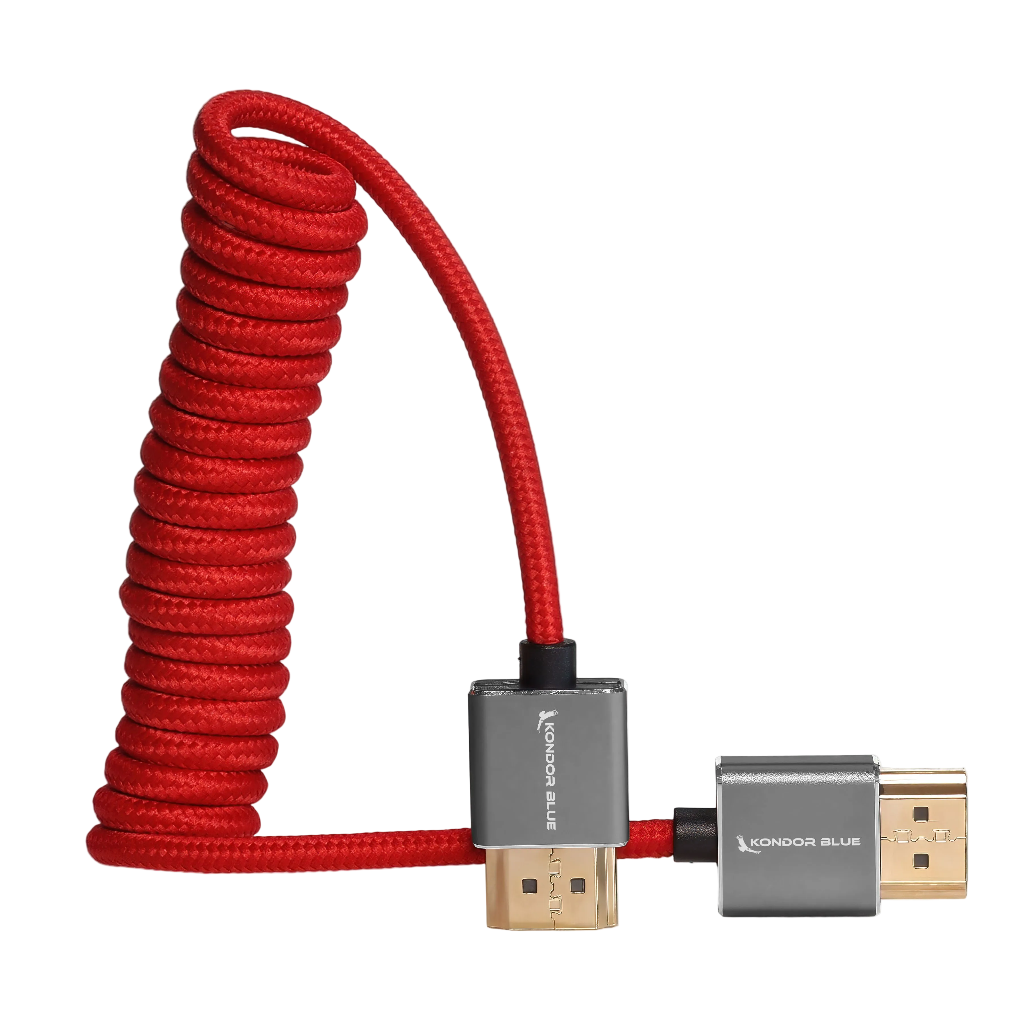 Full HDMI Cable for On-Camera Monitors 12"-24" Braided Coiled