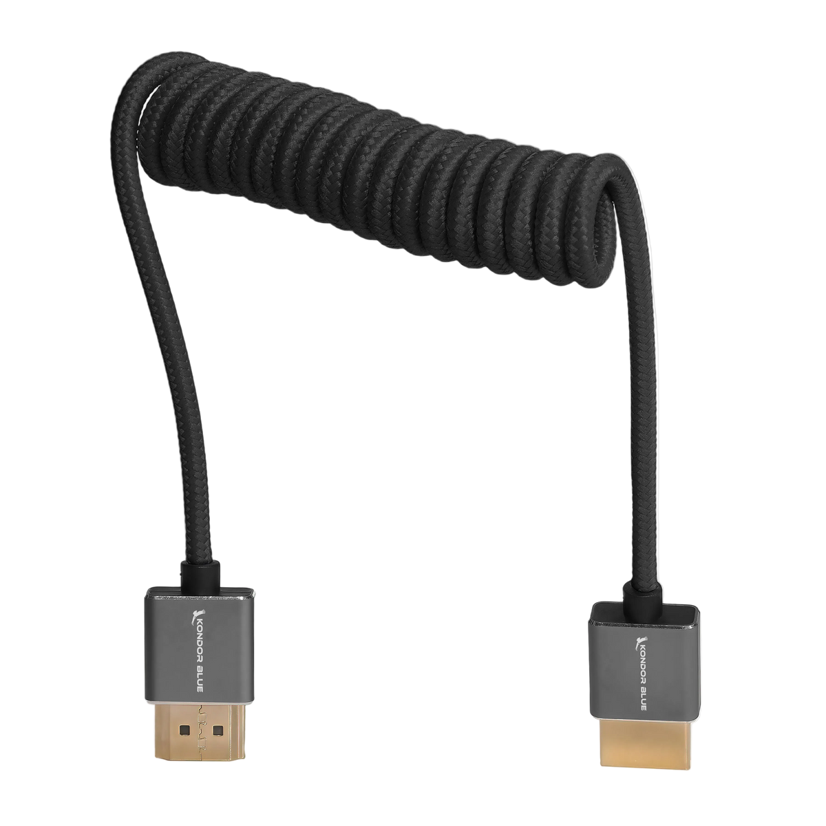 Full HDMI Cable for On-Camera Monitors 12"-24" Braided Coiled