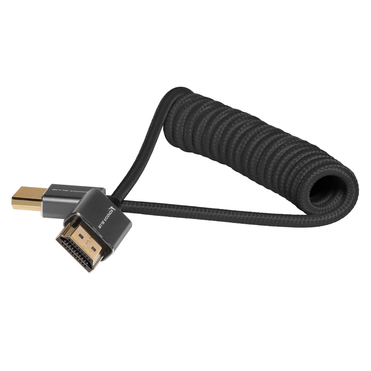 Full HDMI Cable for On-Camera Monitors 12"-24" Braided Coiled