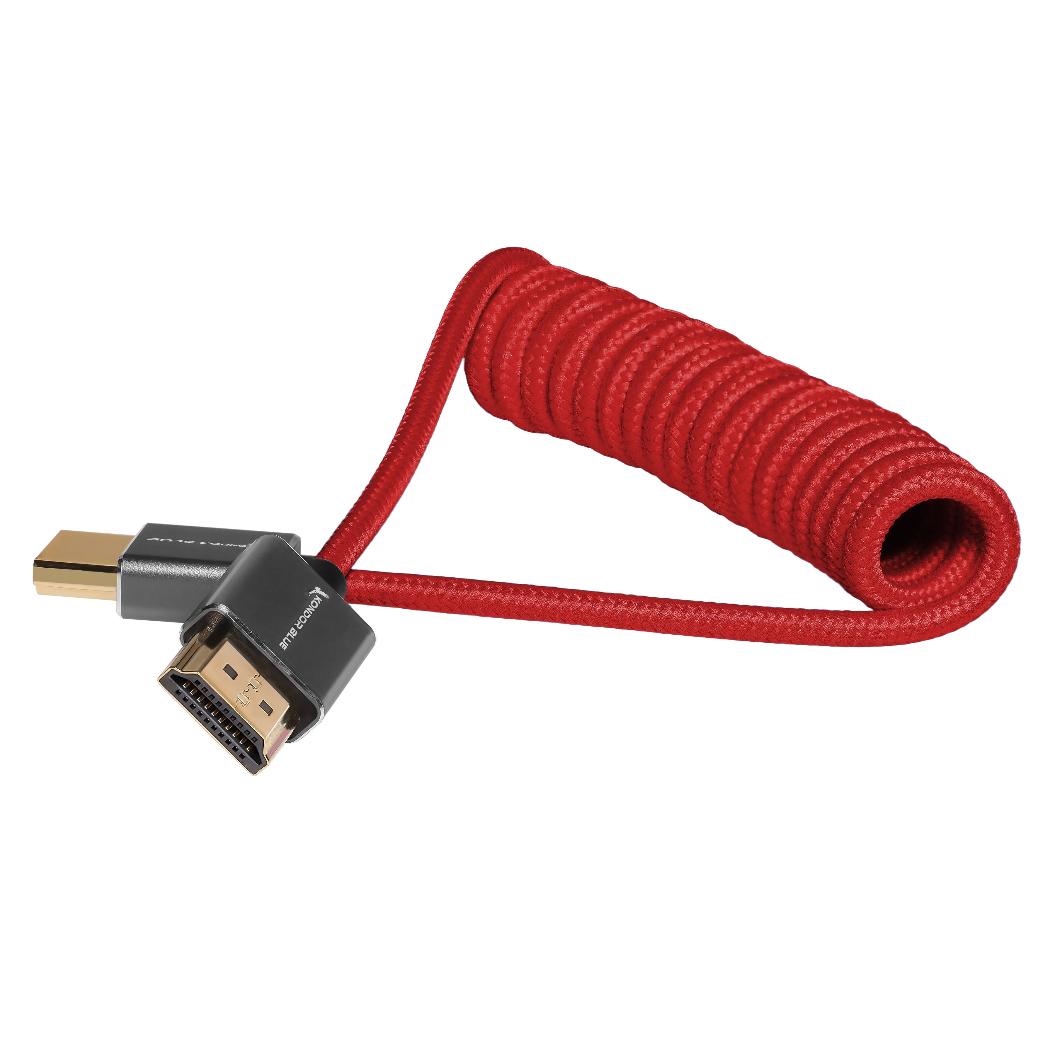 Full HDMI Cable for On-Camera Monitors 12"-24" Braided Coiled