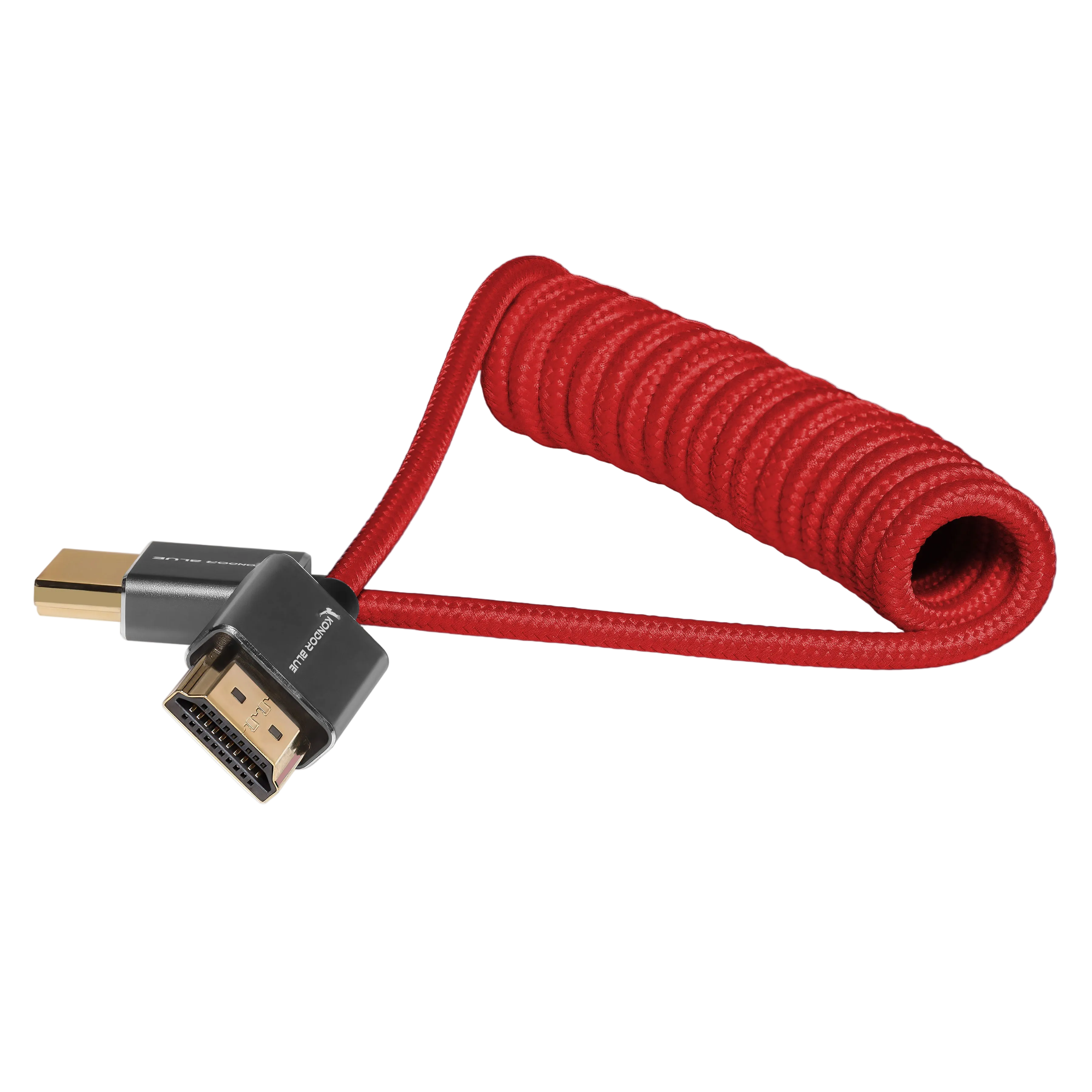 Full HDMI Cable for On-Camera Monitors 12"-24" Braided Coiled