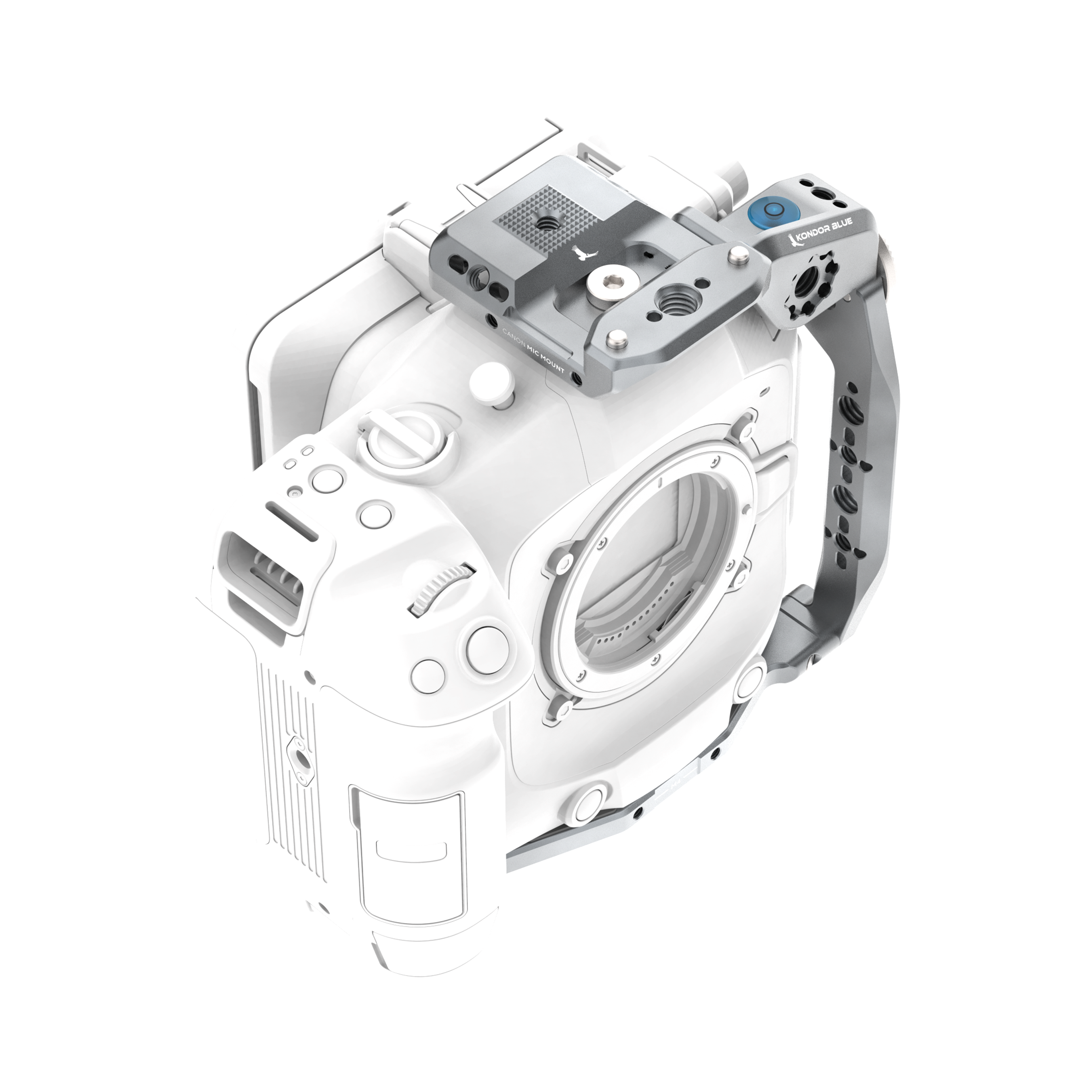 SHAPE CANON EOS C80 cage + Vマウントプレート Kondor Blue V-Mount Battery Plate Kit for Cage KB-CC80-VMP-BK