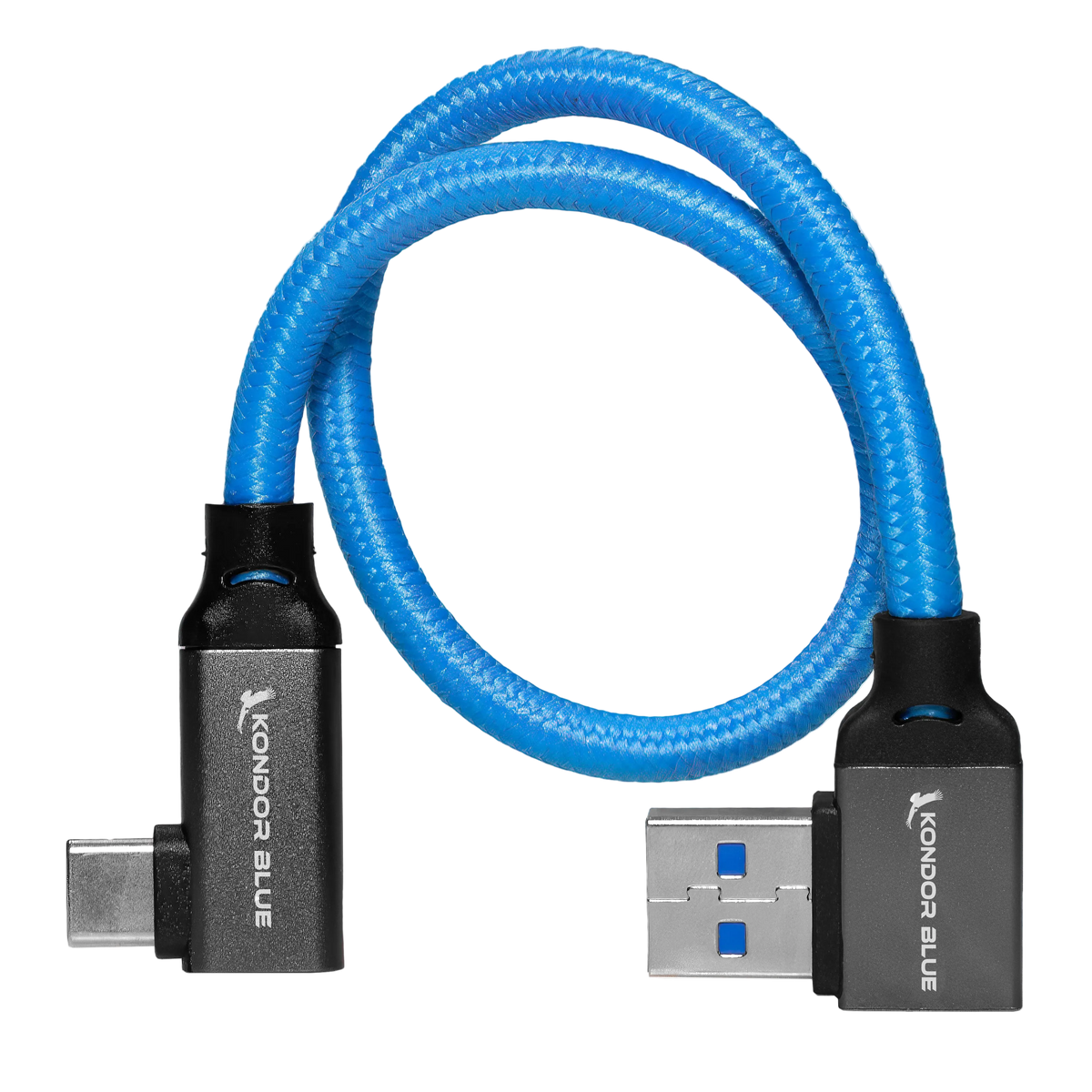 12” USB-C to USB-A right angle to right angle