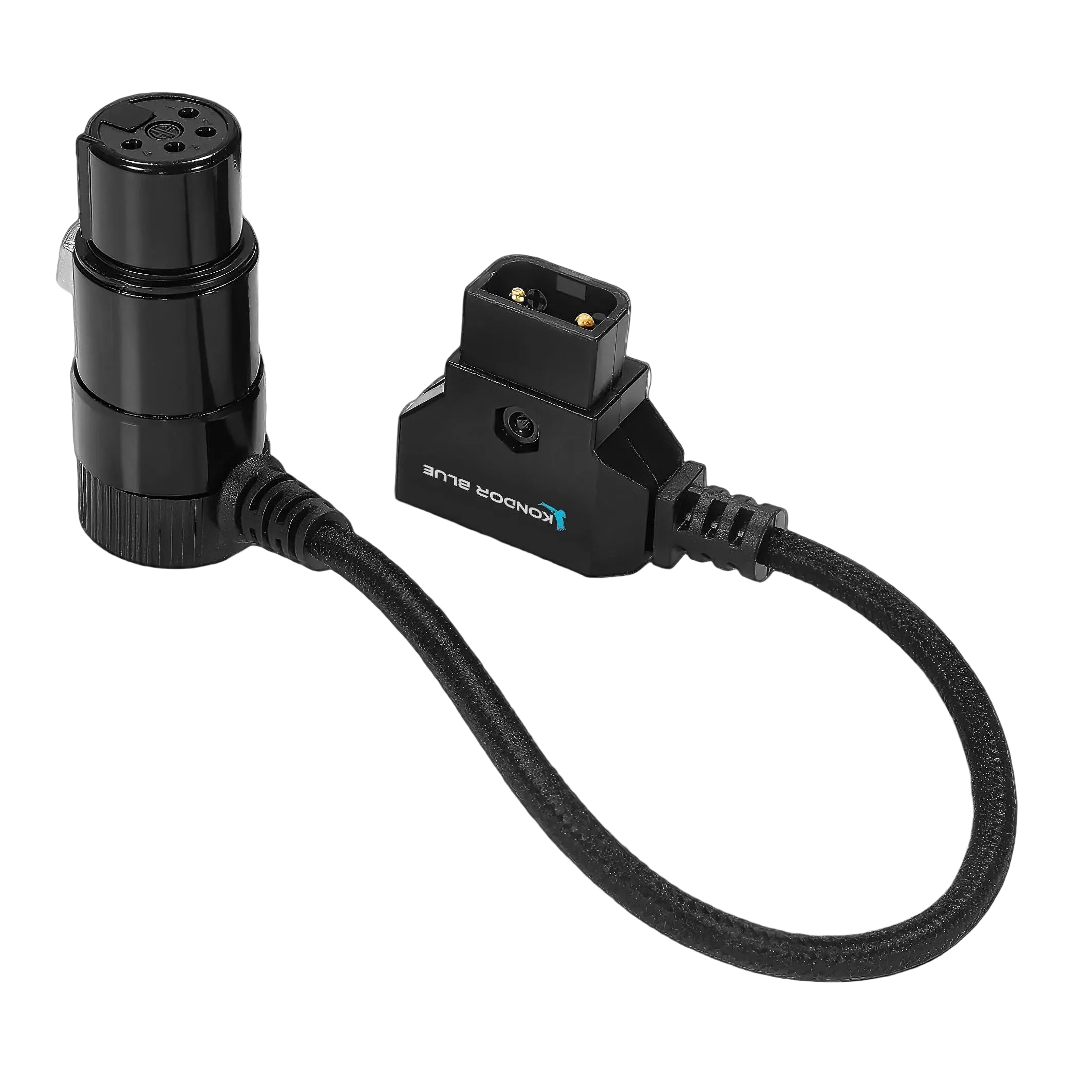 6" D-Tap to 4 Pin XLR Female Right Angle Power Cable Sony Venice/Burano/C400