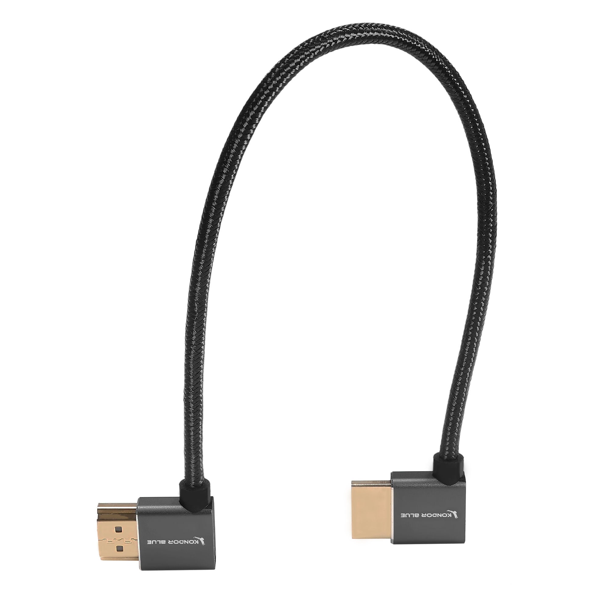 12” Right Angle to Left Angle Full HDMI Straight Cable