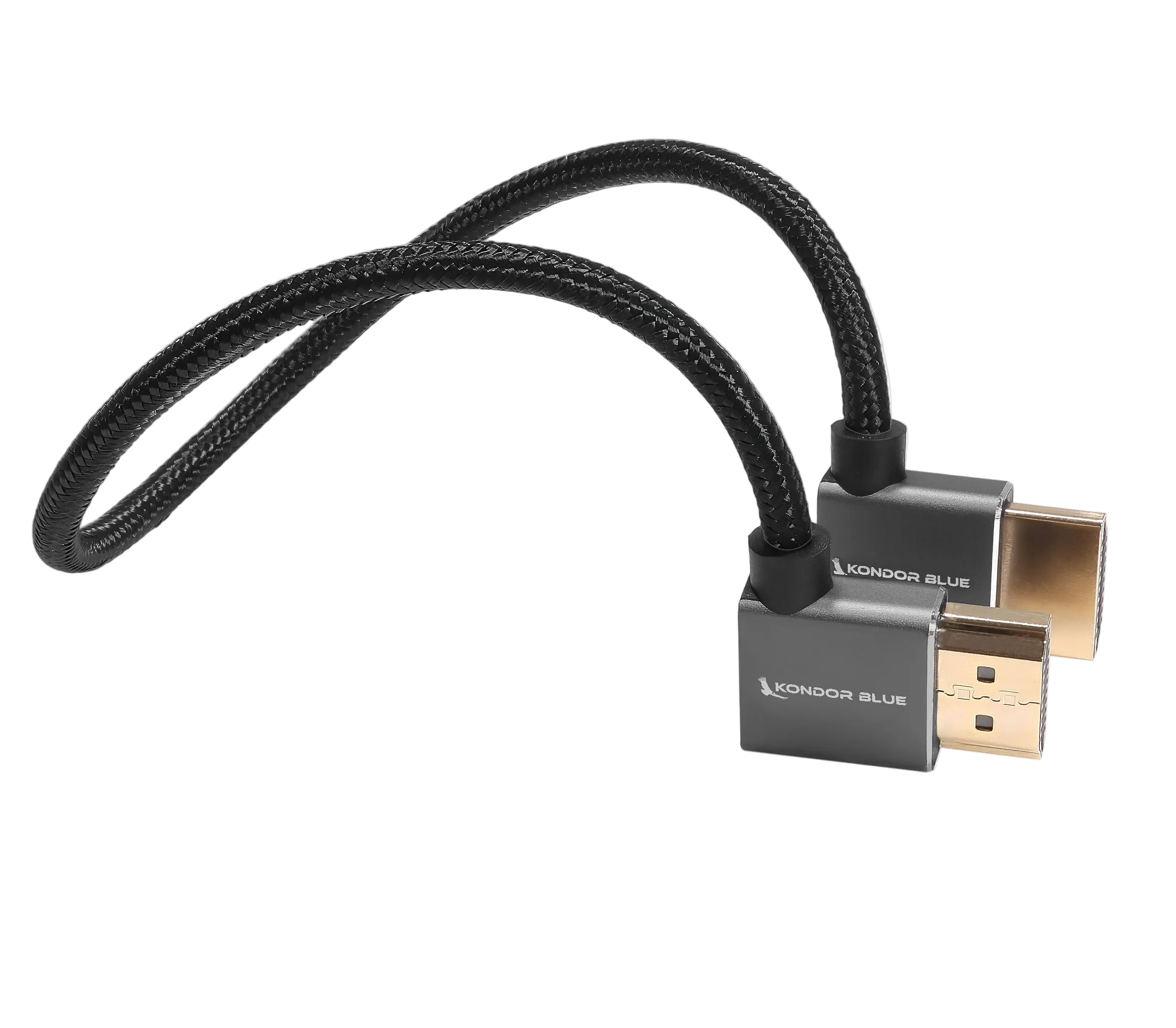 12” Right Angle to Left Angle Full HDMI Straight Cable