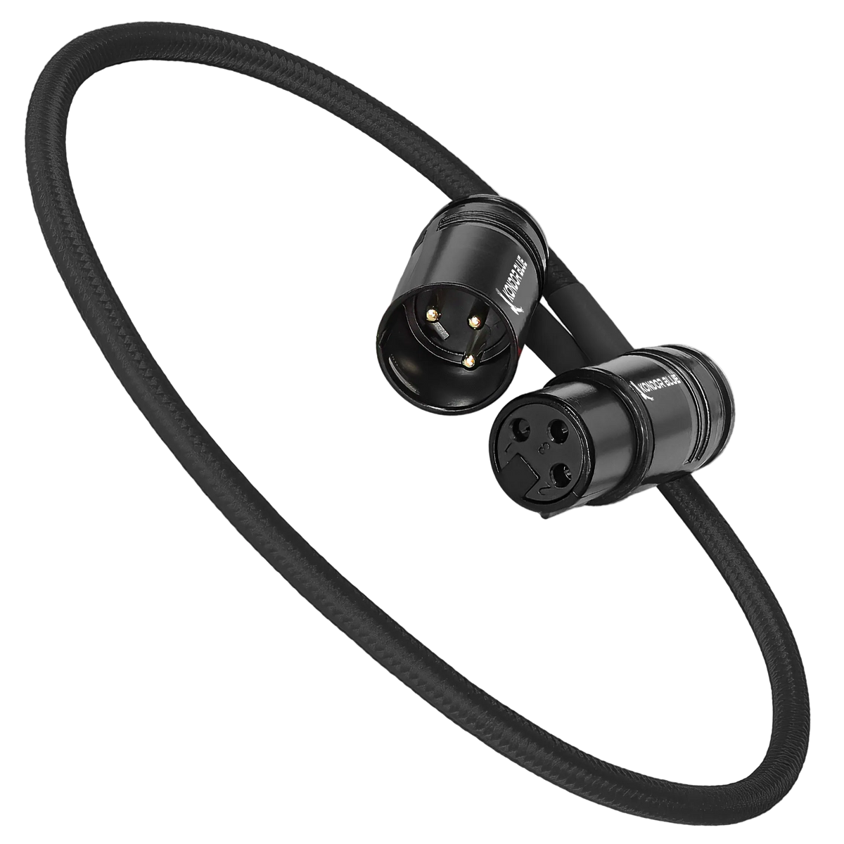 16” Straight Low Profile Right Angle XLR Cable