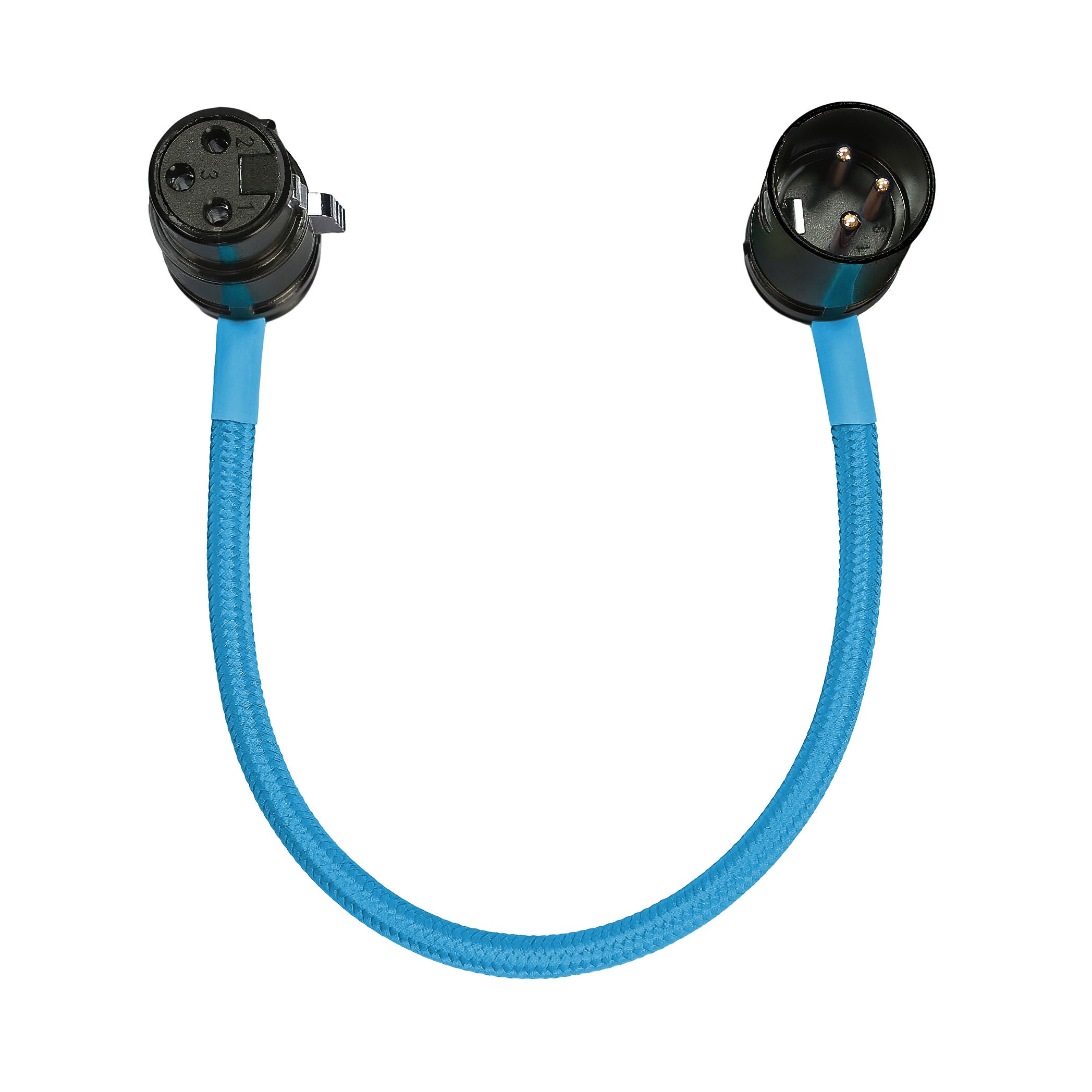 8” Straight Low Profile Right Angle XLR Cable