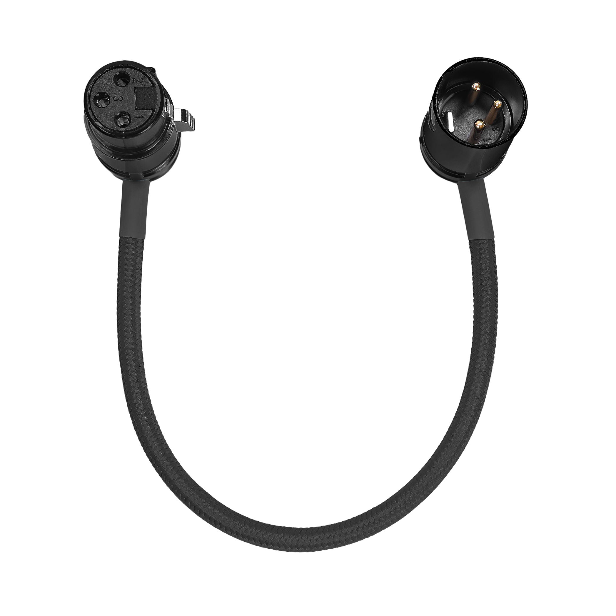 8” Straight Low Profile Right Angle XLR Cable