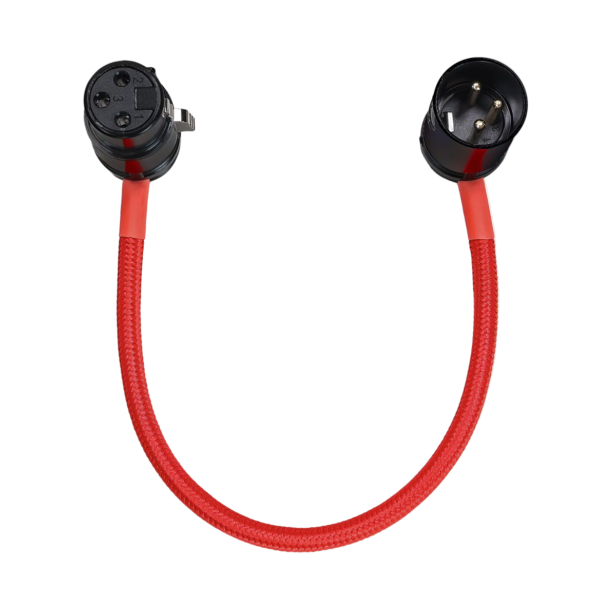 8” Straight Low Profile Right Angle XLR Cable