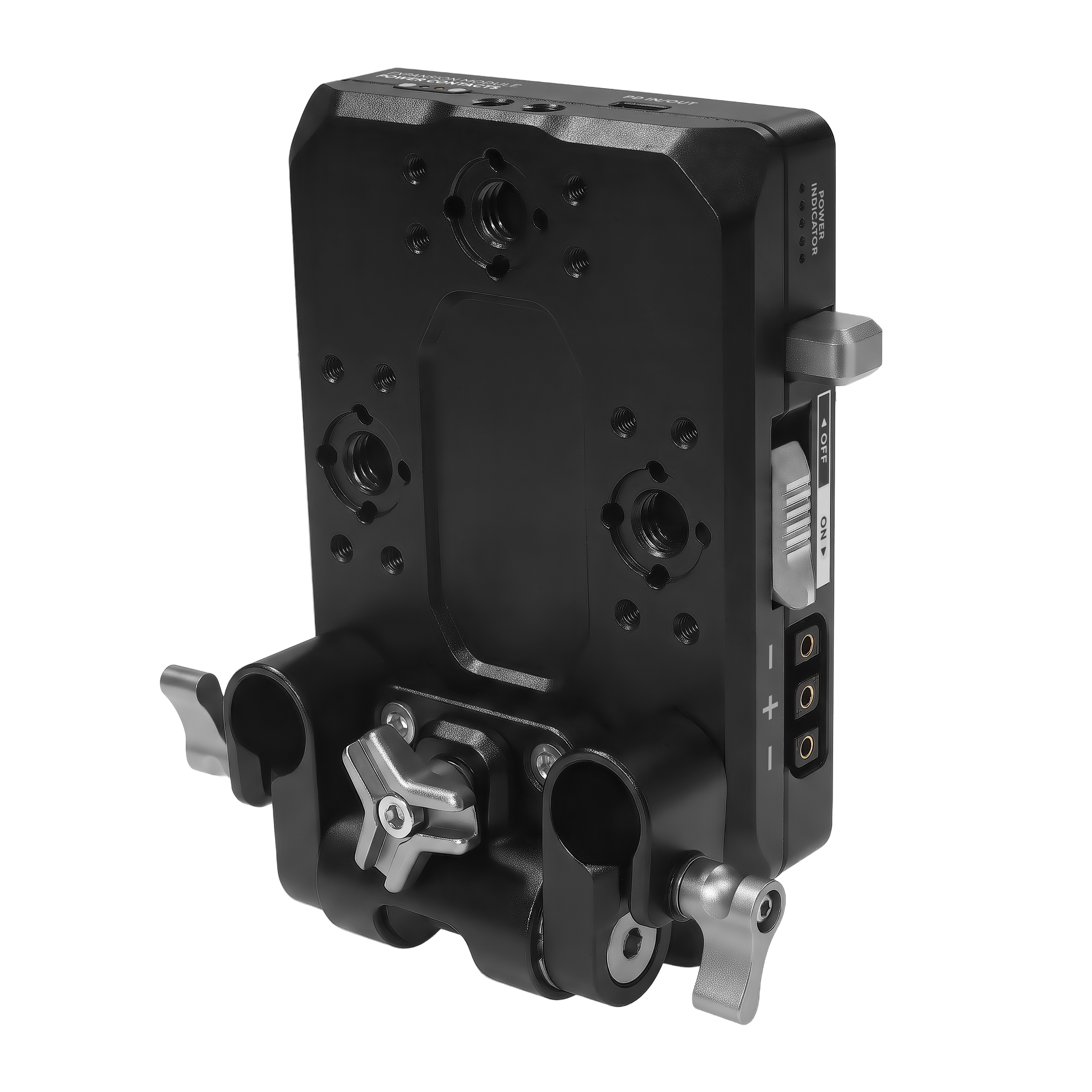 V-Mount Pro Battery Plate with Swiveling Rod Block