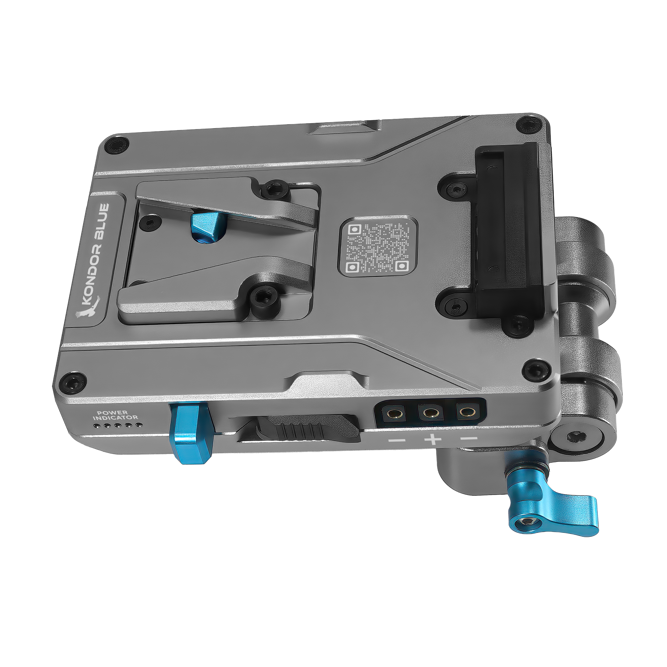 V-Mount Pro Battery Plate with Swiveling Rod Block