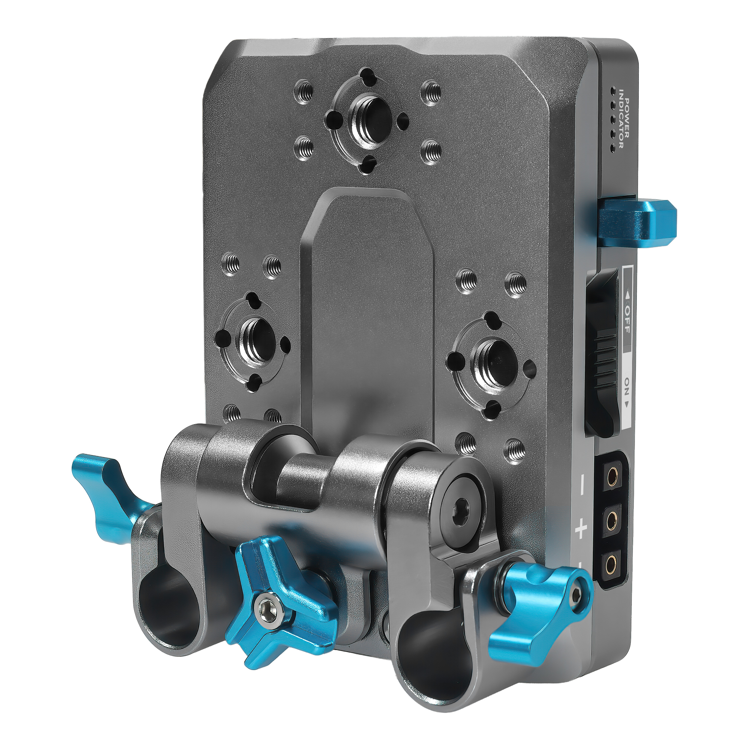 V-Mount Pro Battery Plate with Swiveling Rod Block