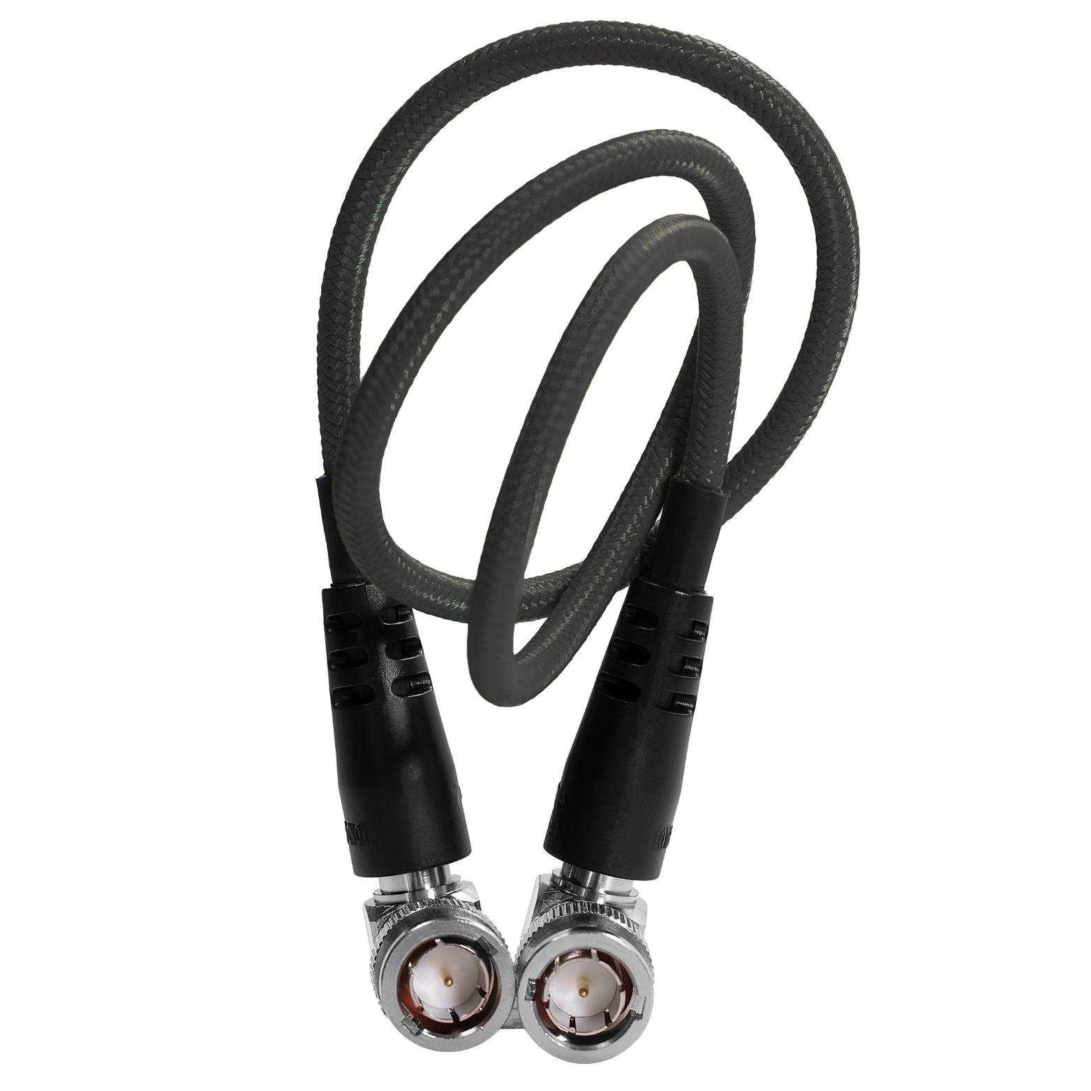 22" 12G SDI Right Angle Cable for 4K 60p Camera Monitors and Transmitters