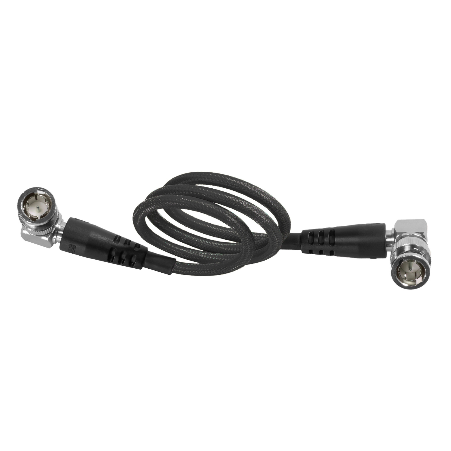 18" 12G SDI Right Angle Cable for 4K 60p Camera Monitors and Transmitters