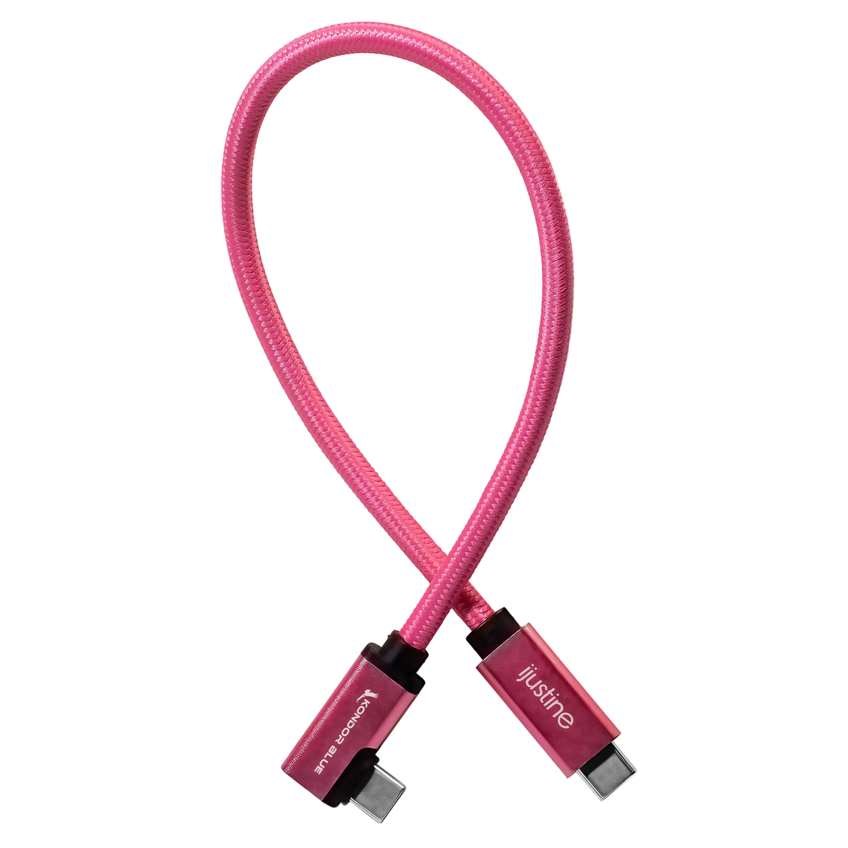 iJustine Pink USB C 3.2 Data and Charging Cable 10Gb/s Data Speed & 100W Power Delivery