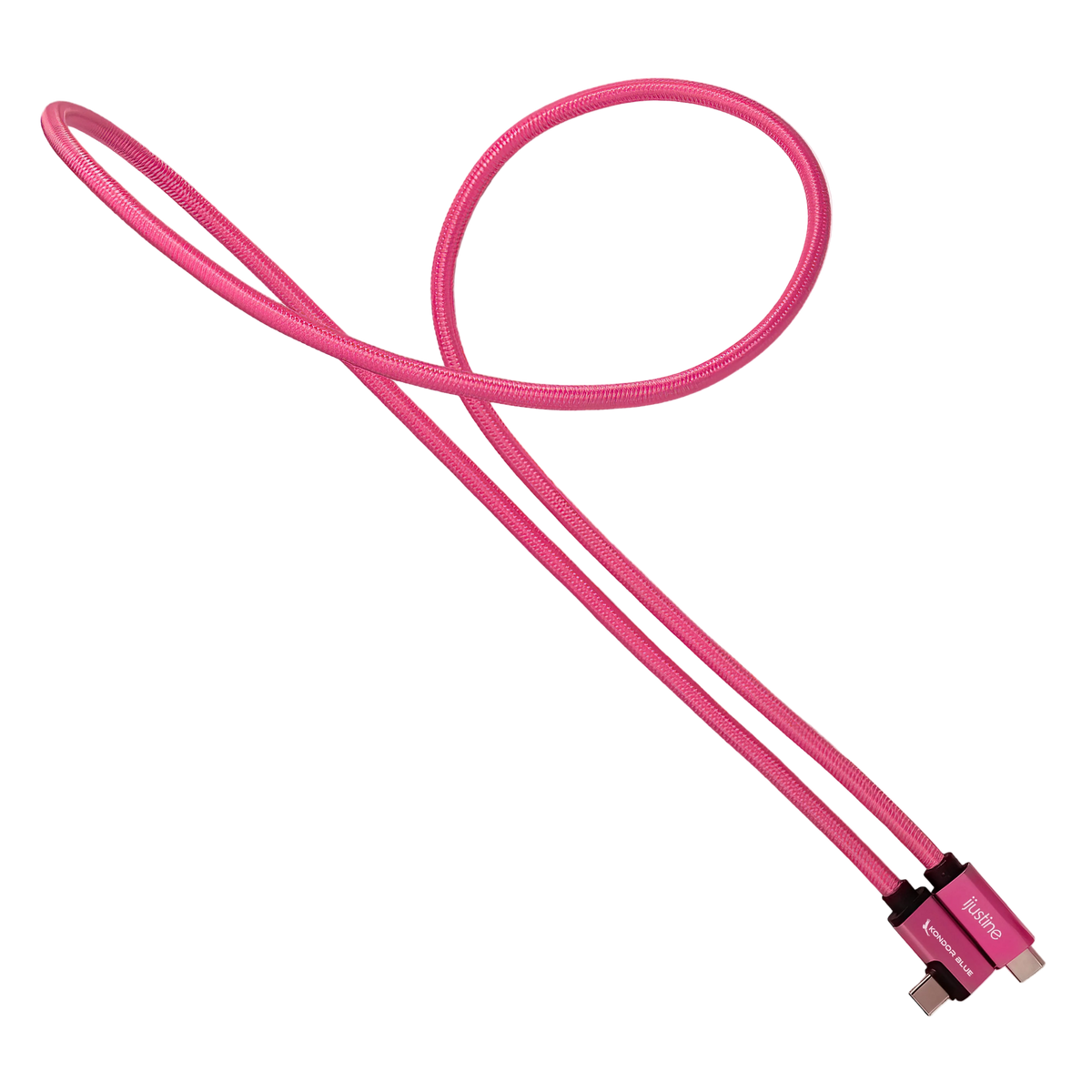 iJustine Pink USB C 3.2 Data and Charging Cable 10Gb/s Data Speed & 100W Power Delivery