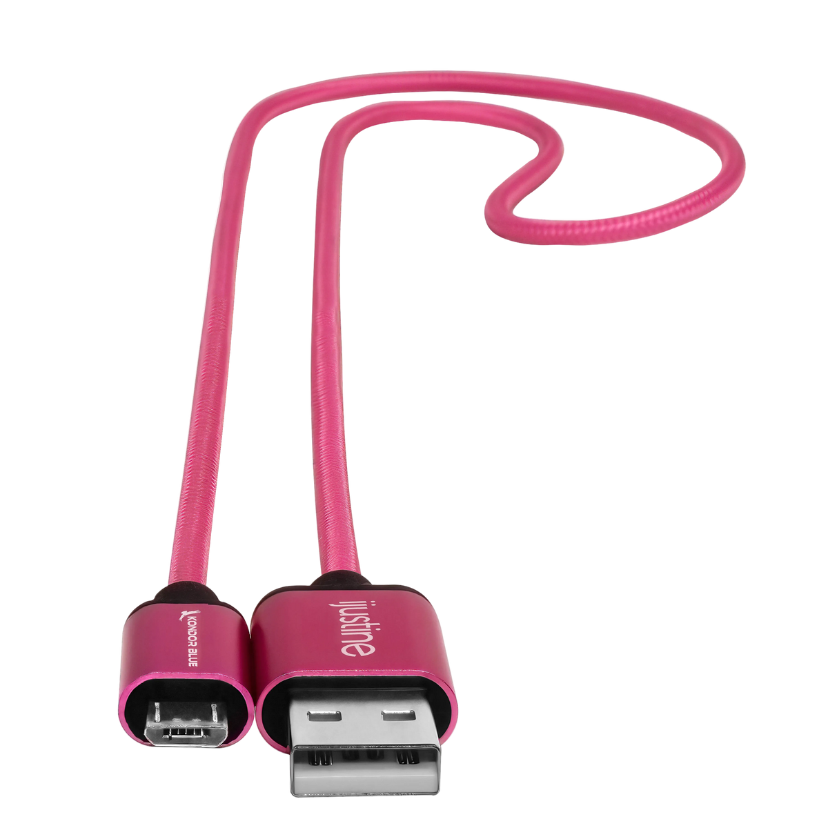 iJustine Pink USB A to Micro USB Fast Charging Data Cable