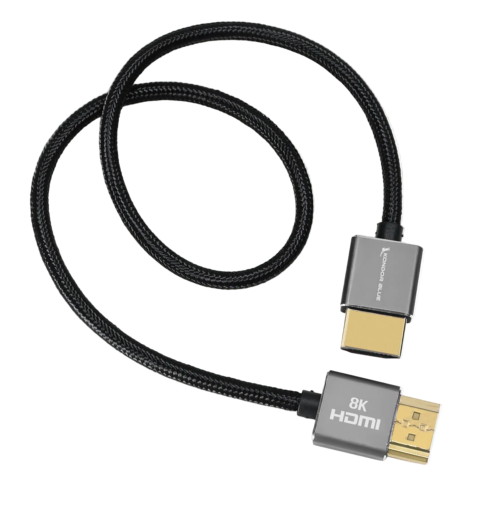 8K HDMI 2.1 17" Braided Cable for On-Camera Monitors