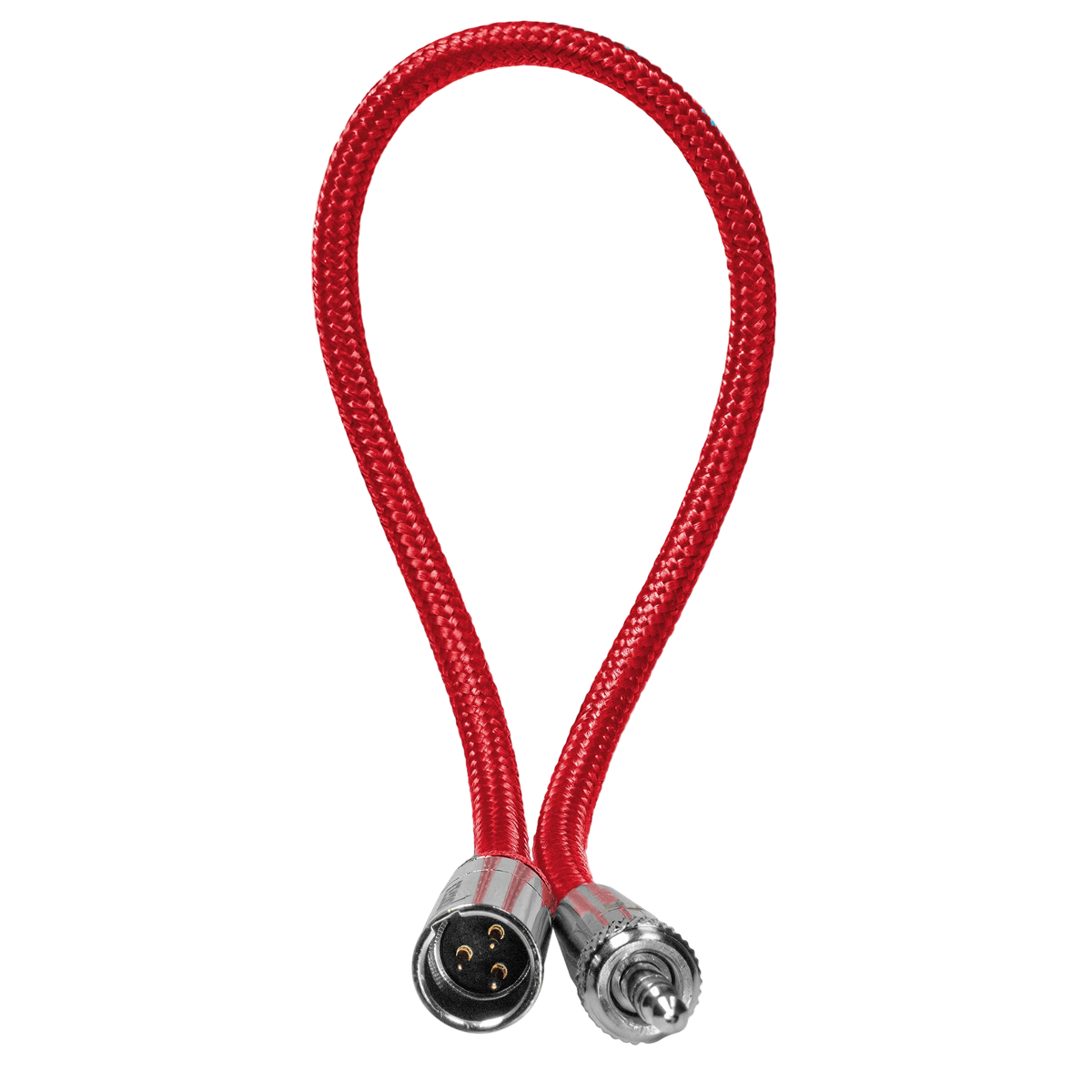 12" Mini XLR Male to 3.5mm TRS Locking Adapter Cable for Lavalier Mics
