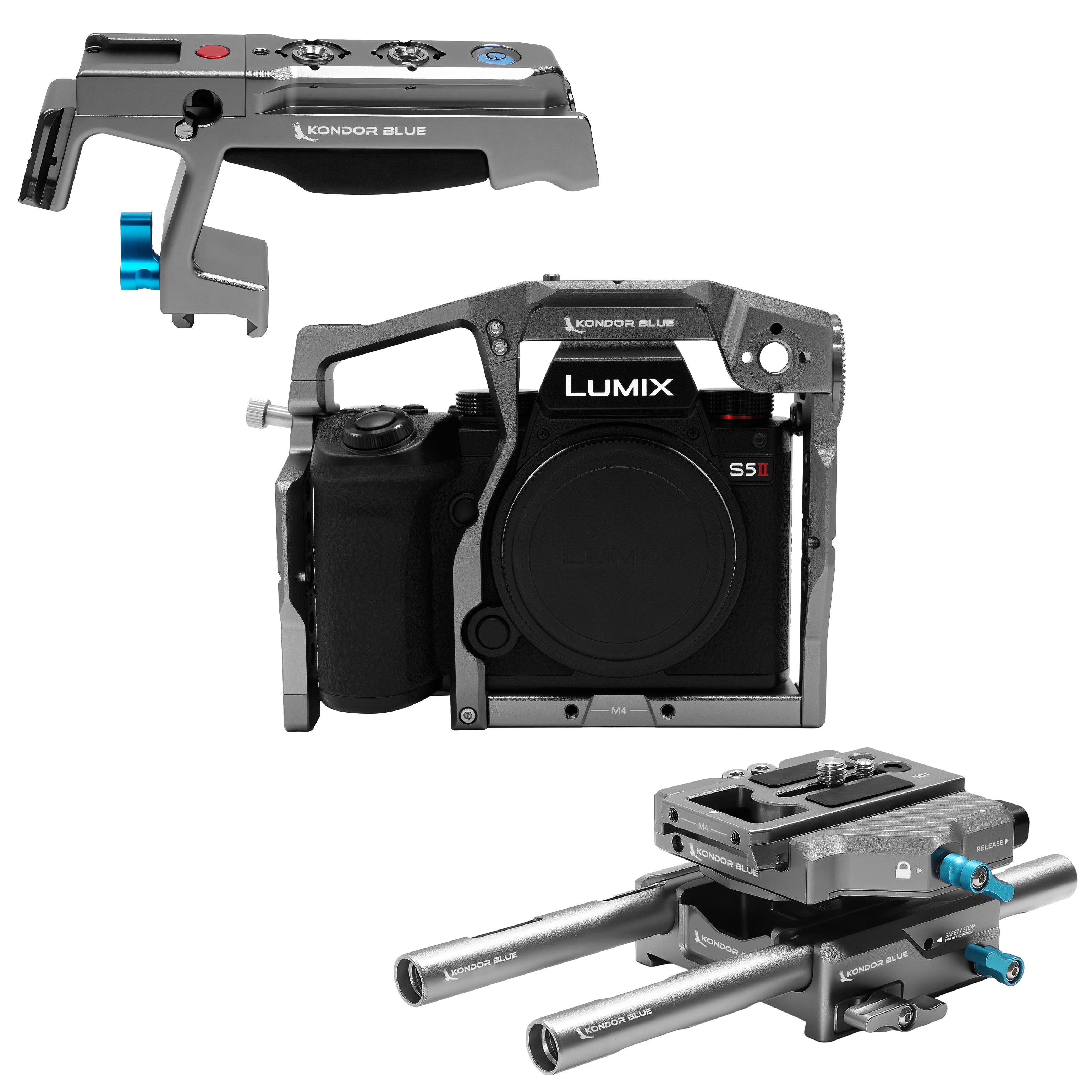 Panasonic LUMIX S5II X Base Rig MKII Setup Kondor Blue panasonic-lumix-s5ii-x-base-rig-mkii-setup-kondor-blue
