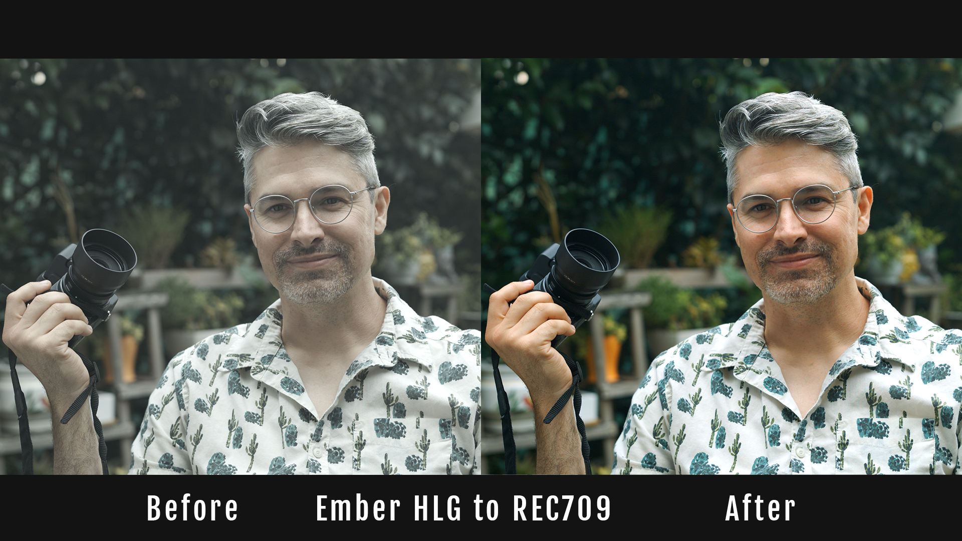 Ember HLG to Rec 709 LUT