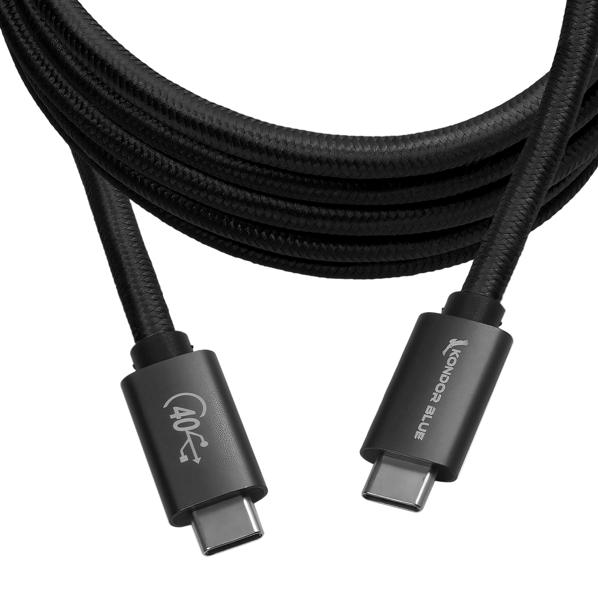Thunderbolt 4 Compatible USB 4.0 Type C Cable Blazing 40G Speeds 5A 100W