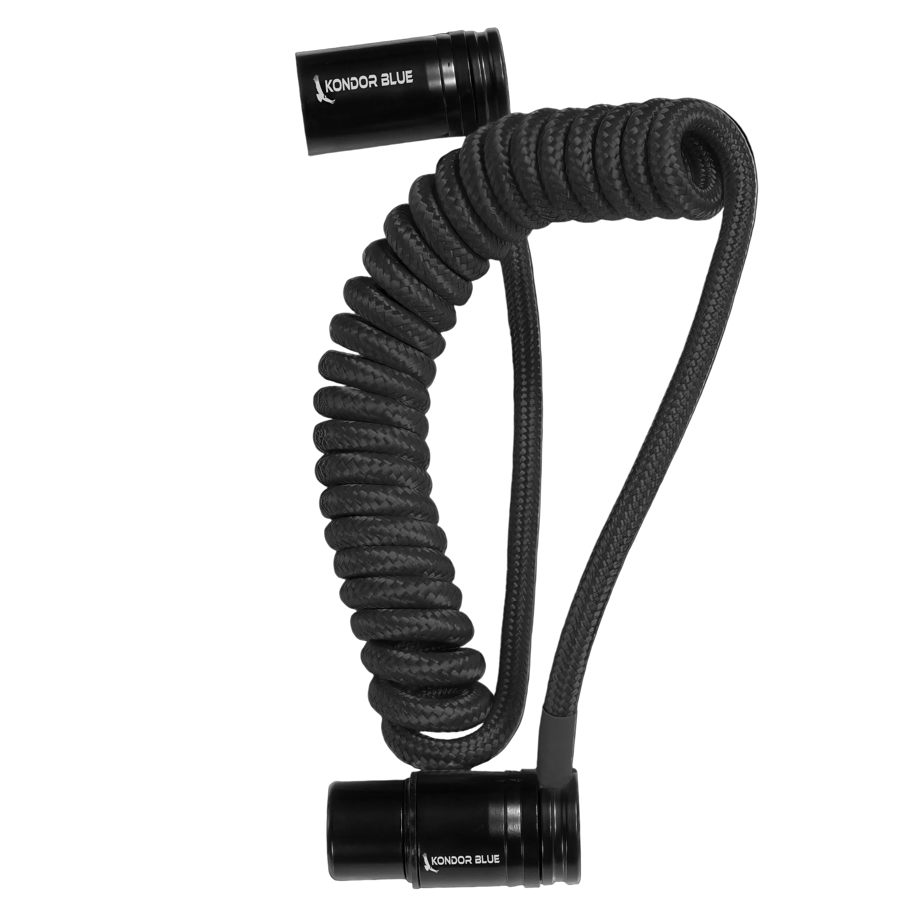 Coiled right angle XLR cable, 12-24 inch length, black finish, optimized for clean audio setups #color_raven-black #color_raven-black