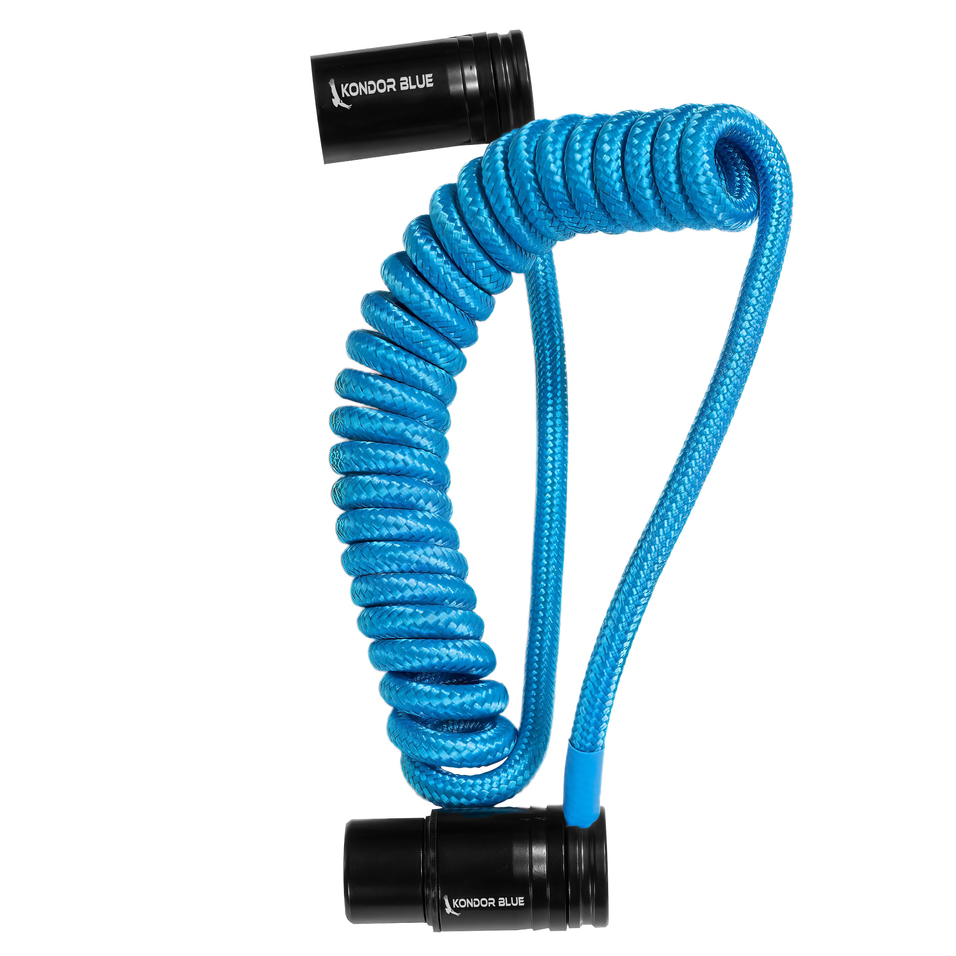 coiled mic cable for andoer fish pole 12-24" Coiled Low Profile Right Angle XLR Cable, Kondor Blue