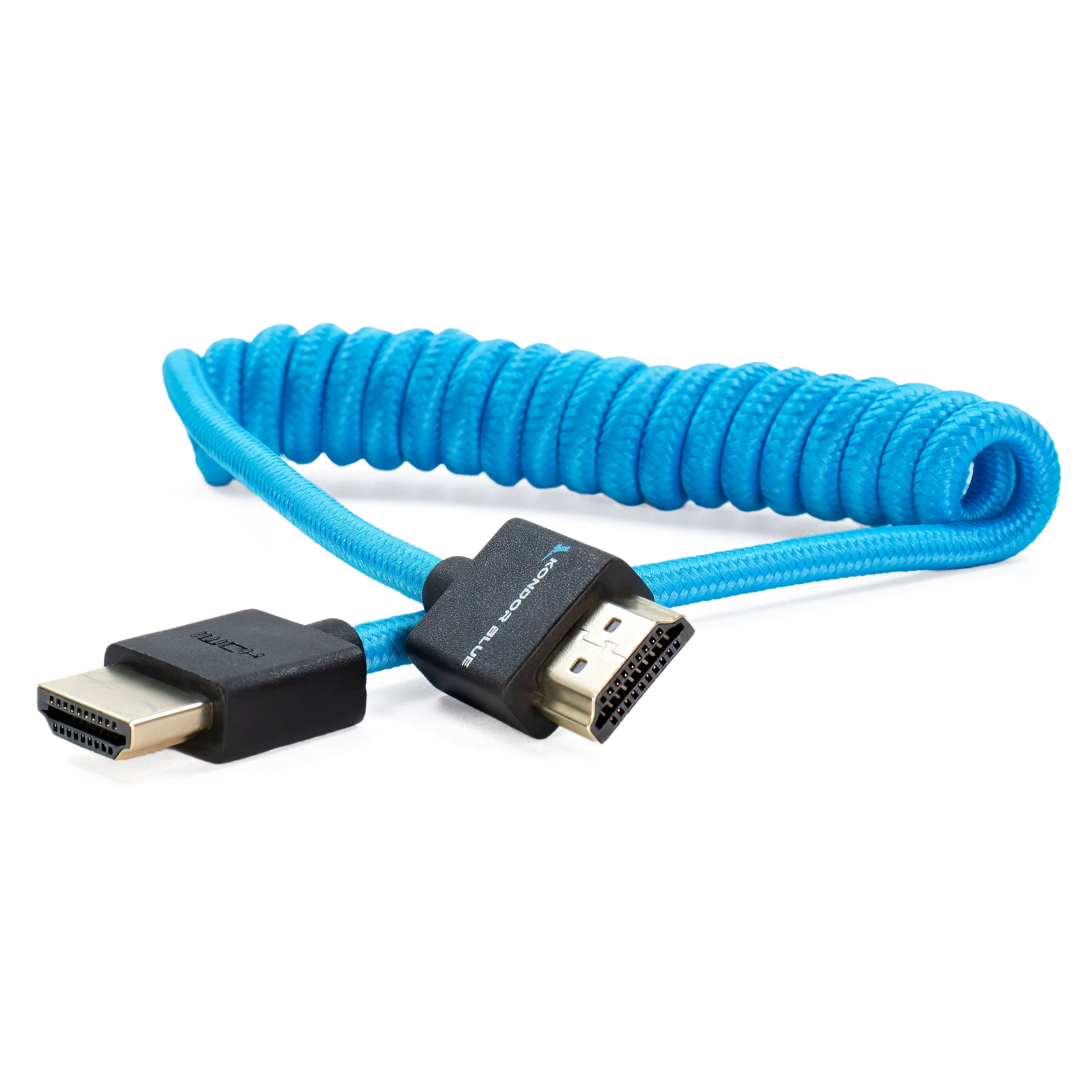 Forladt Lima brud Kondor Blue Coiled HDMI Cable for On-Camera Monitor 12"-24"