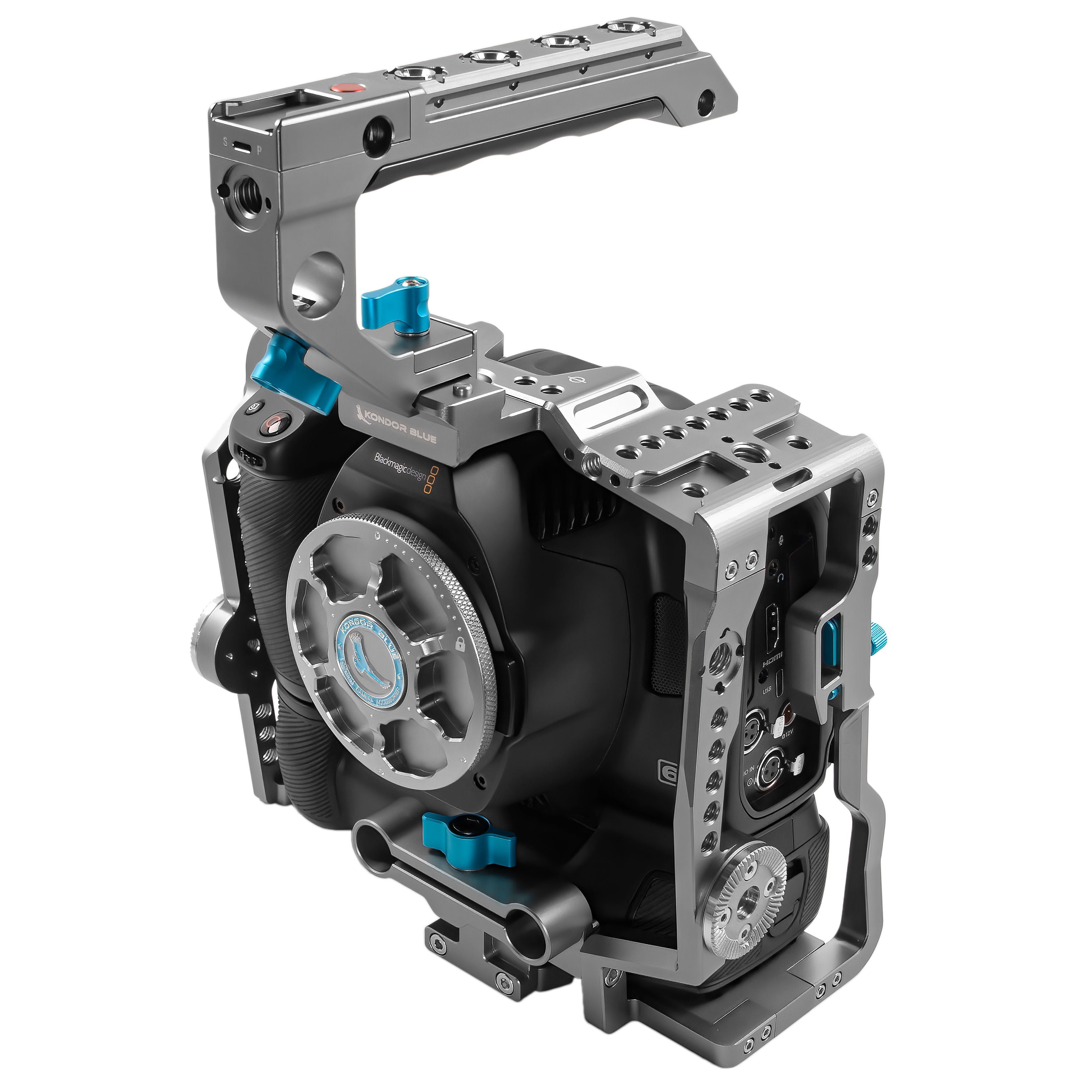 BMPCC 6K Pro Cage with Battery Grip | Kondor Blue