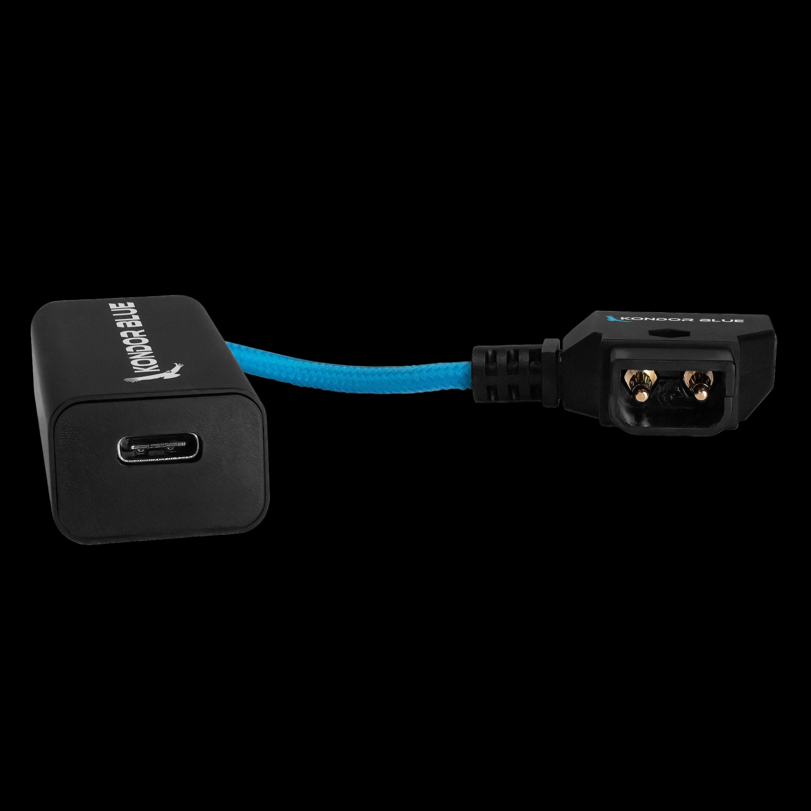 6” D-Tap to (Female) USB-C PD Cable - 2-Way Battery Charging Power