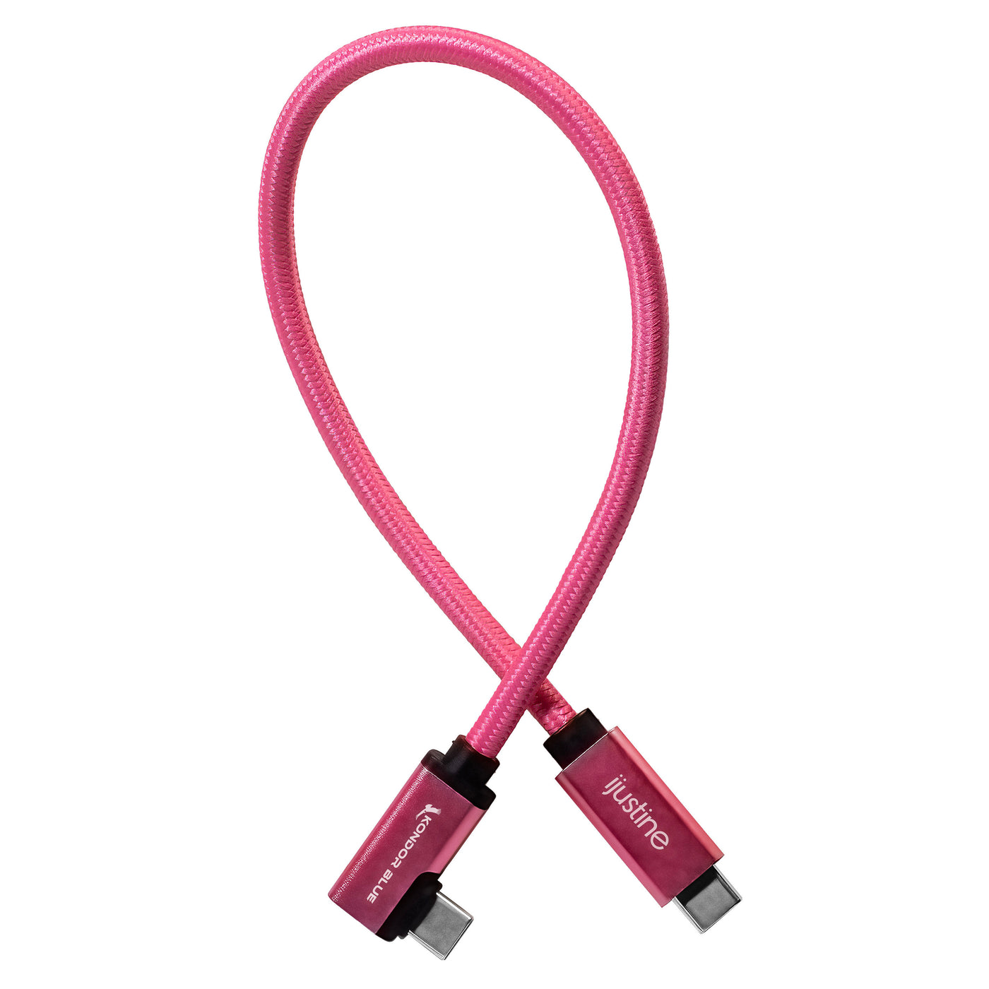 iJustine Pink USB C 3.1 Data and Charging Cable 10Gb/s Data Speed & 100W Power Delivery