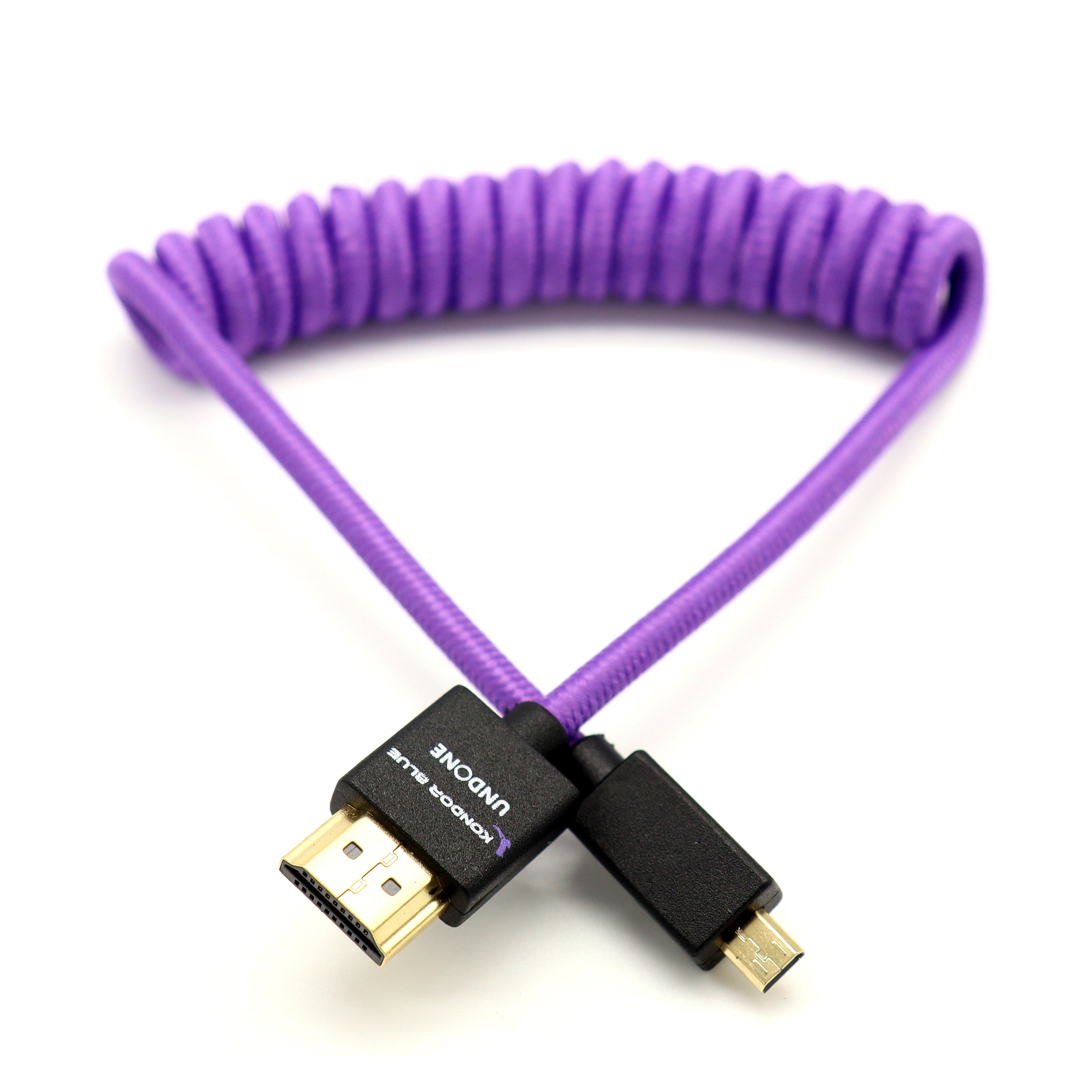 Gerald Undone Micro HDMI to HDMI Coiled - Purple – Kondor Blue