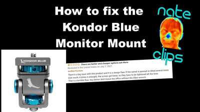 Kondor Blue Swivel Tilt Monitor Mount Hack - nate clips