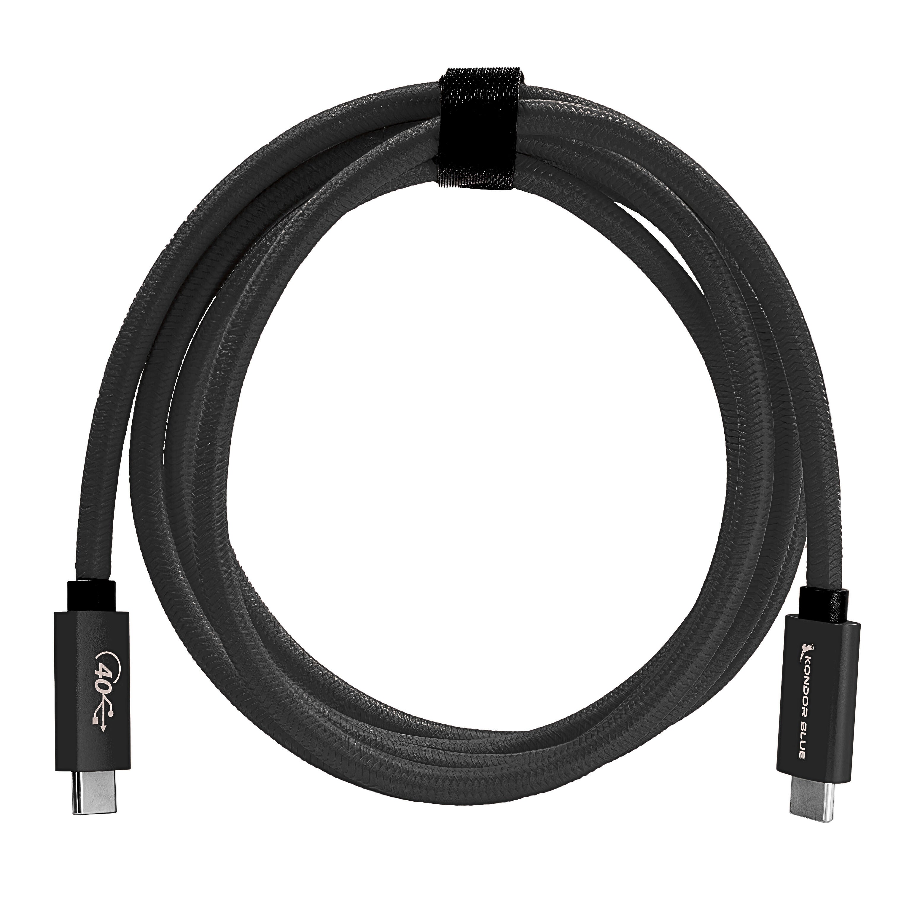 Thunderbolt 4 Compatible USB 4.0 Type C Cable Blazing 40G Speeds 5A 100W
