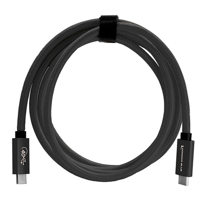 Thunderbolt 4 Compatible USB 4.0 Type C Cable Blazing 40G Speeds 5A 100W