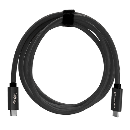 Thunderbolt 4 Compatible USB 4.0 Type C Cable Blazing 40G Speeds 5A 100W